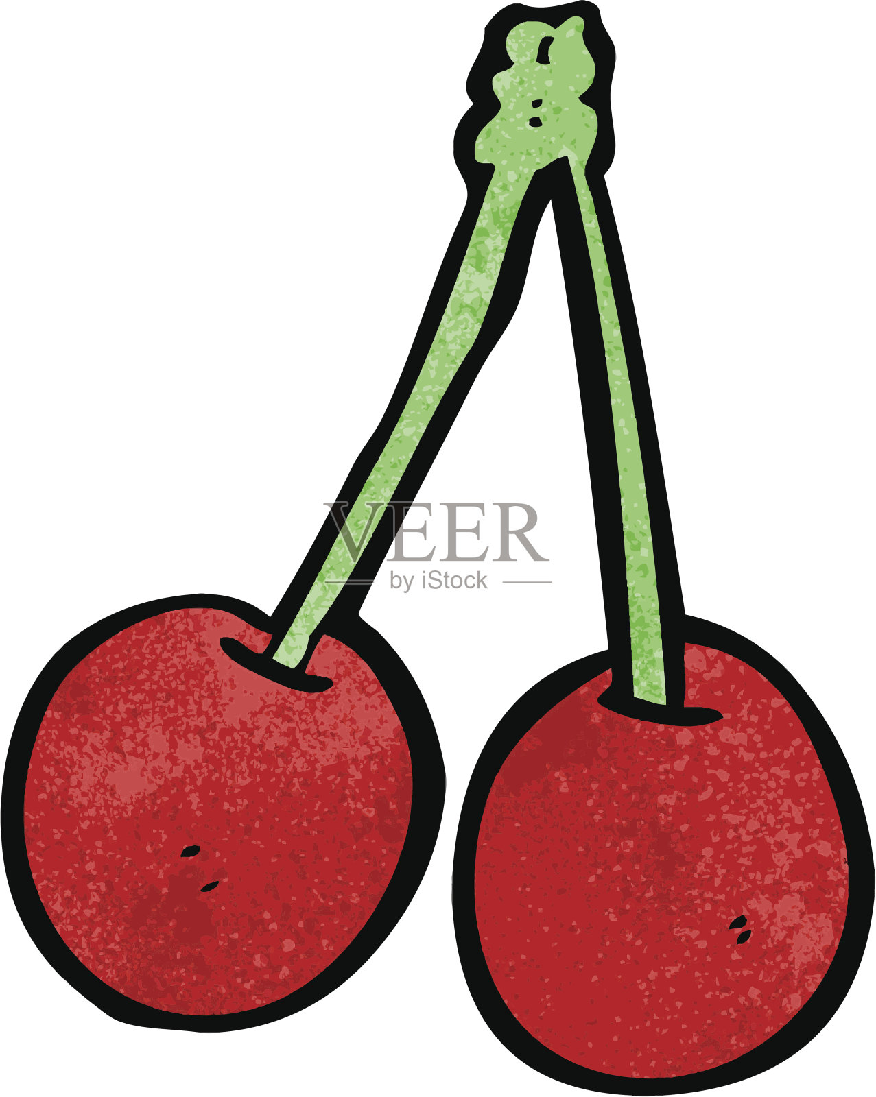 卡通樱桃设计元素图片