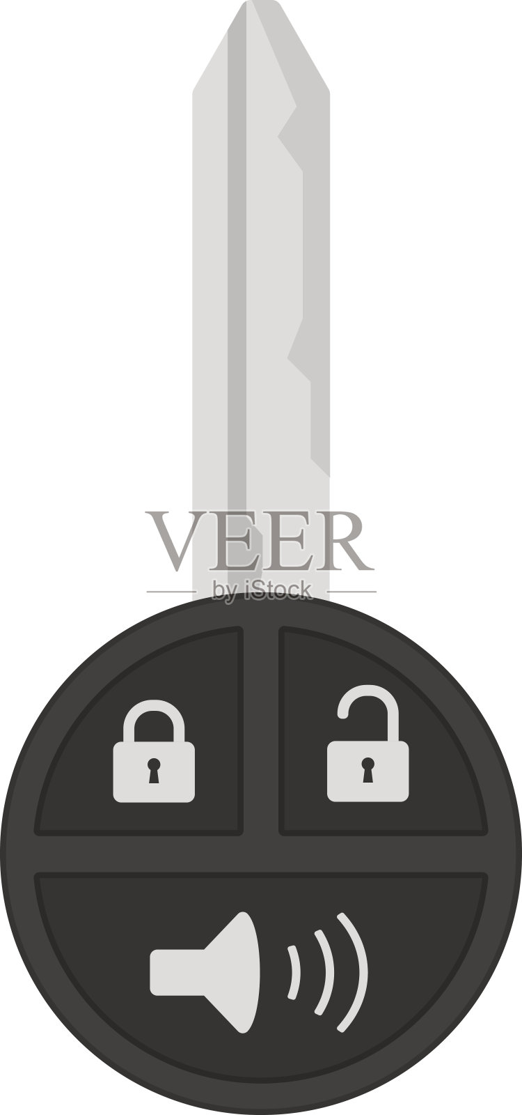 车钥匙设计元素图片