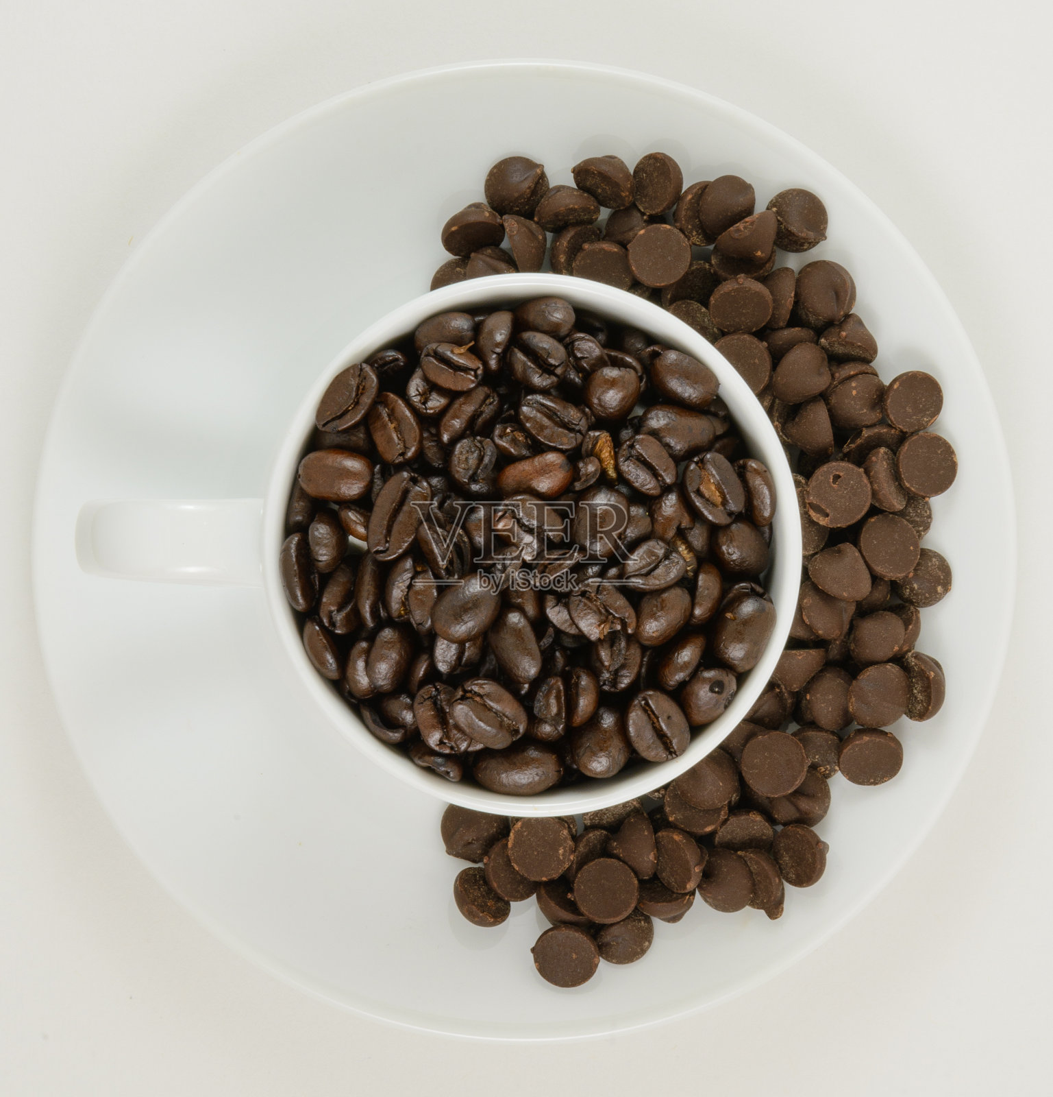 咖啡和巧克力照片摄影图片