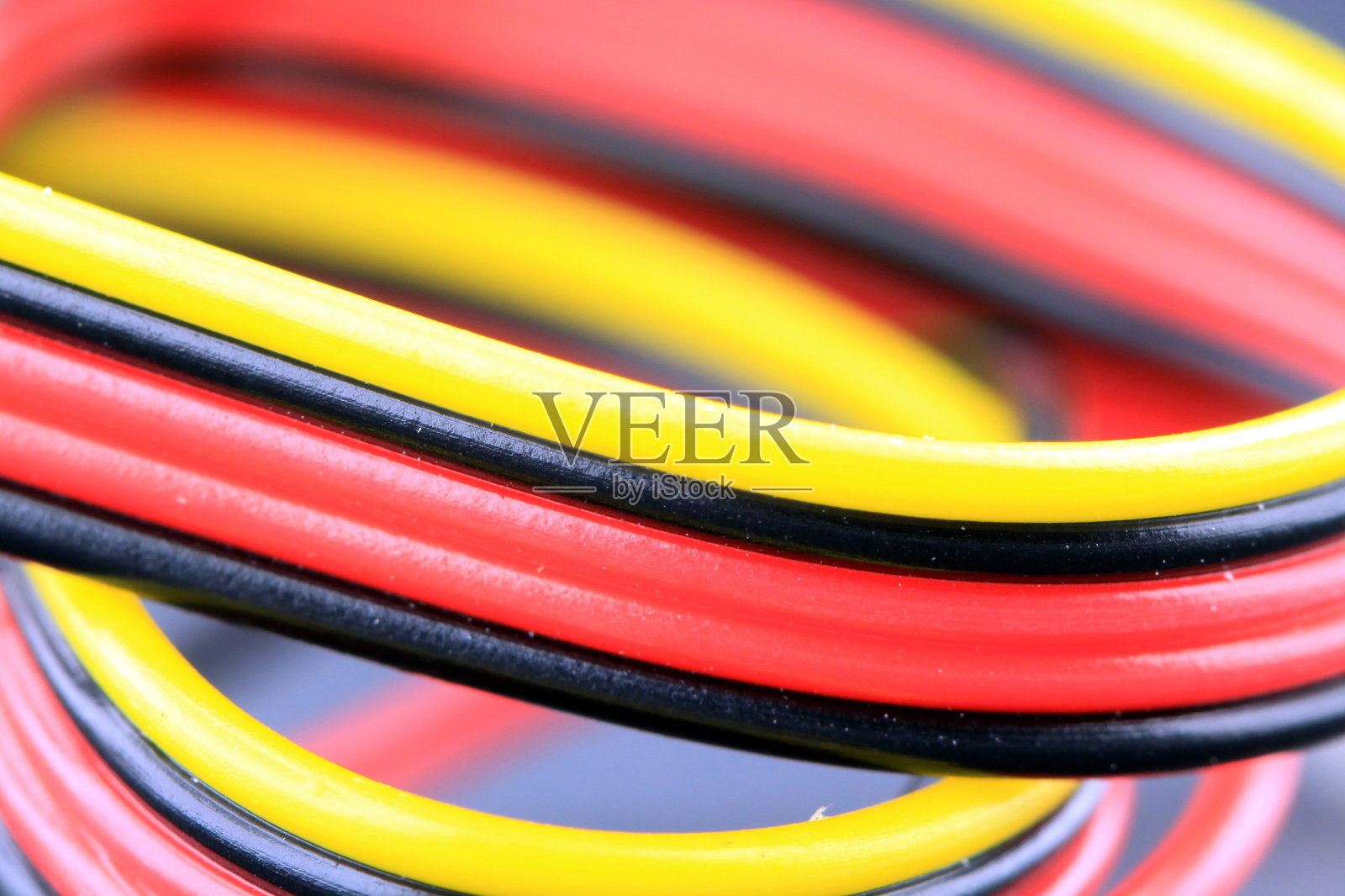 彩色电线特写照片摄影图片