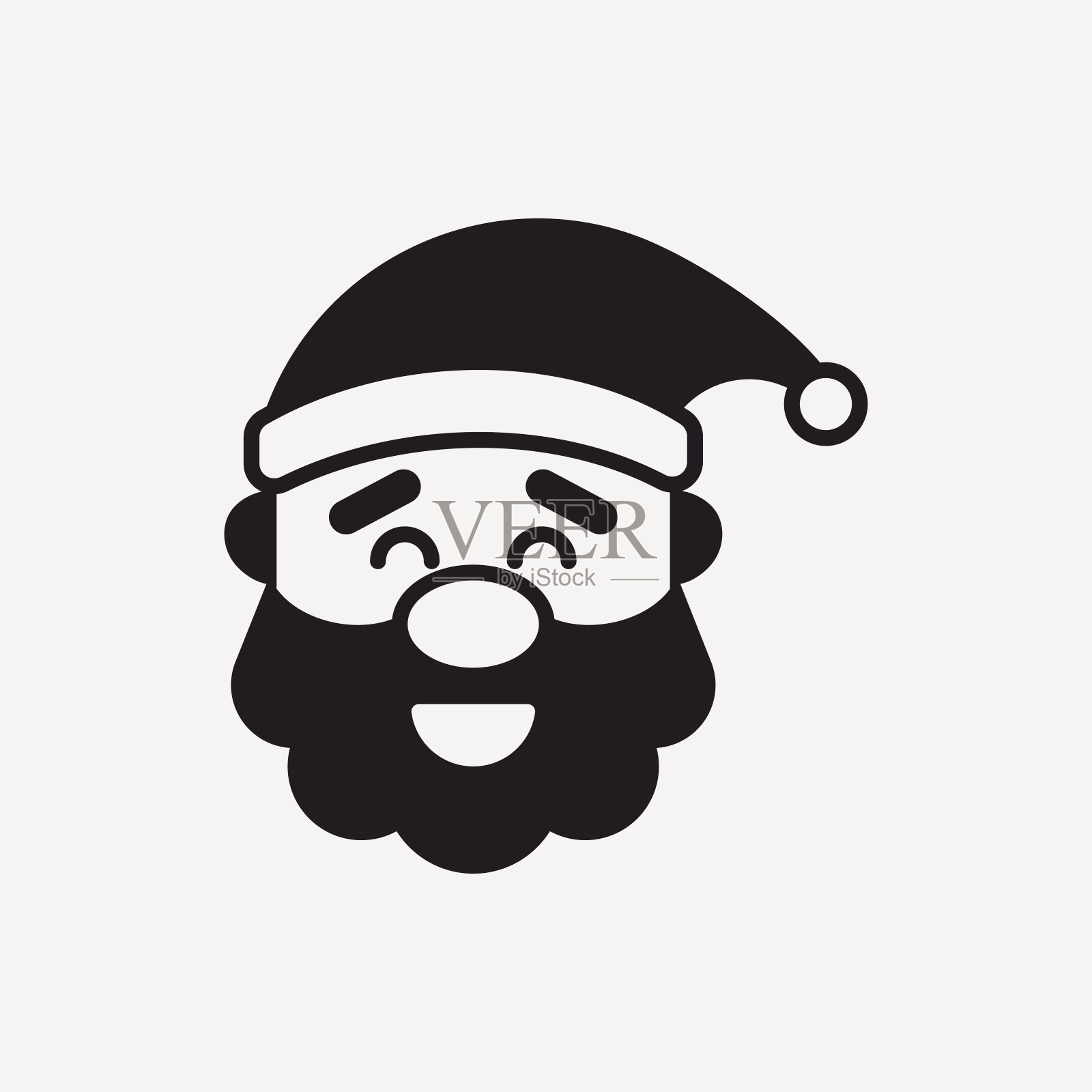 圣诞老人的图标插画图片素材