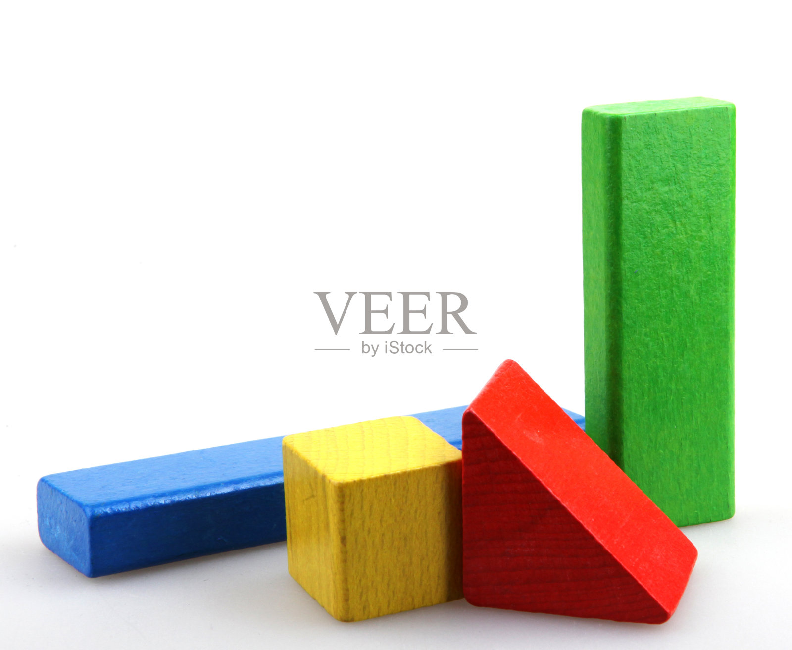 建筑块孤立在白色背景上照片摄影图片