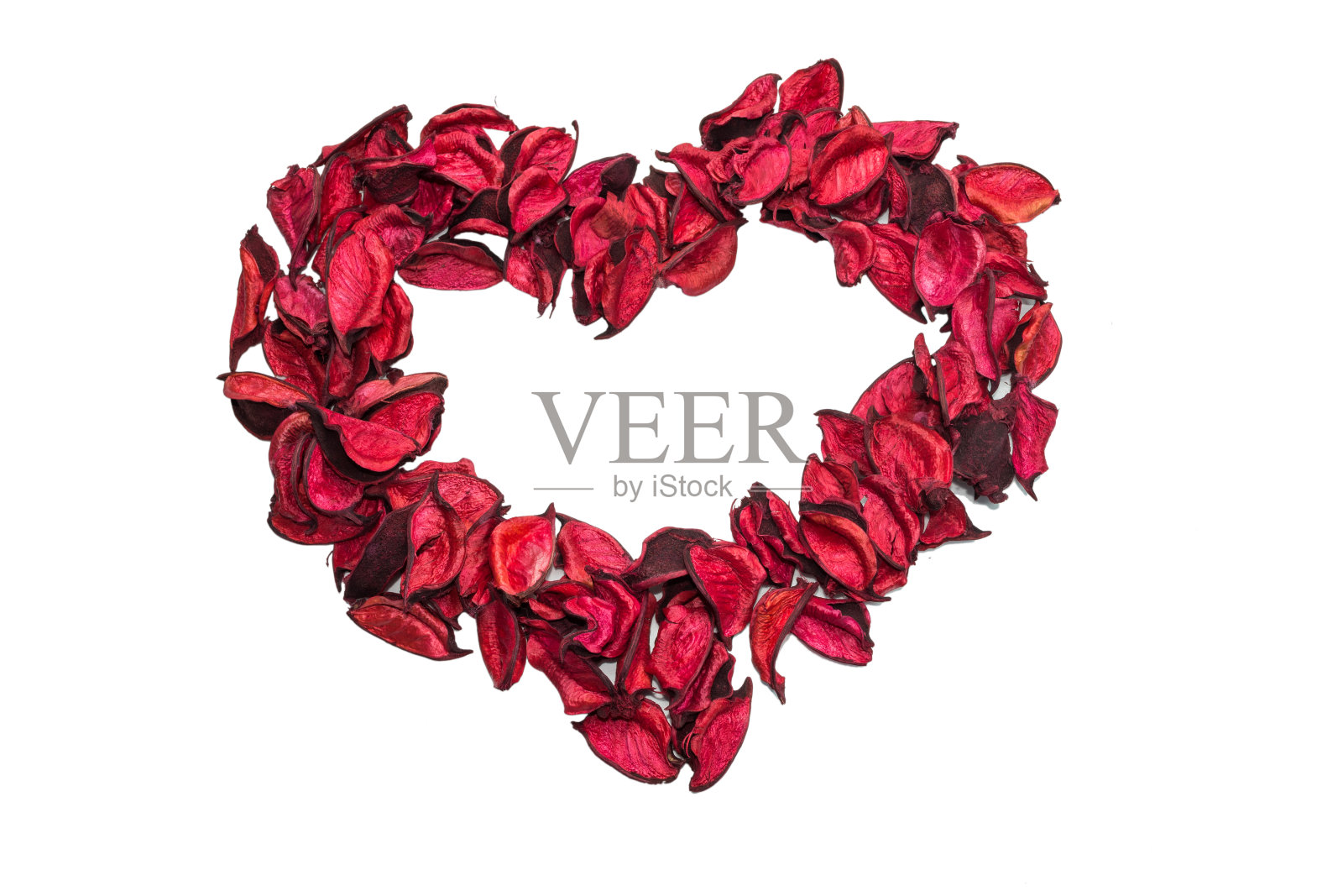 情人节的心孤立在白色的背景。照片摄影图片