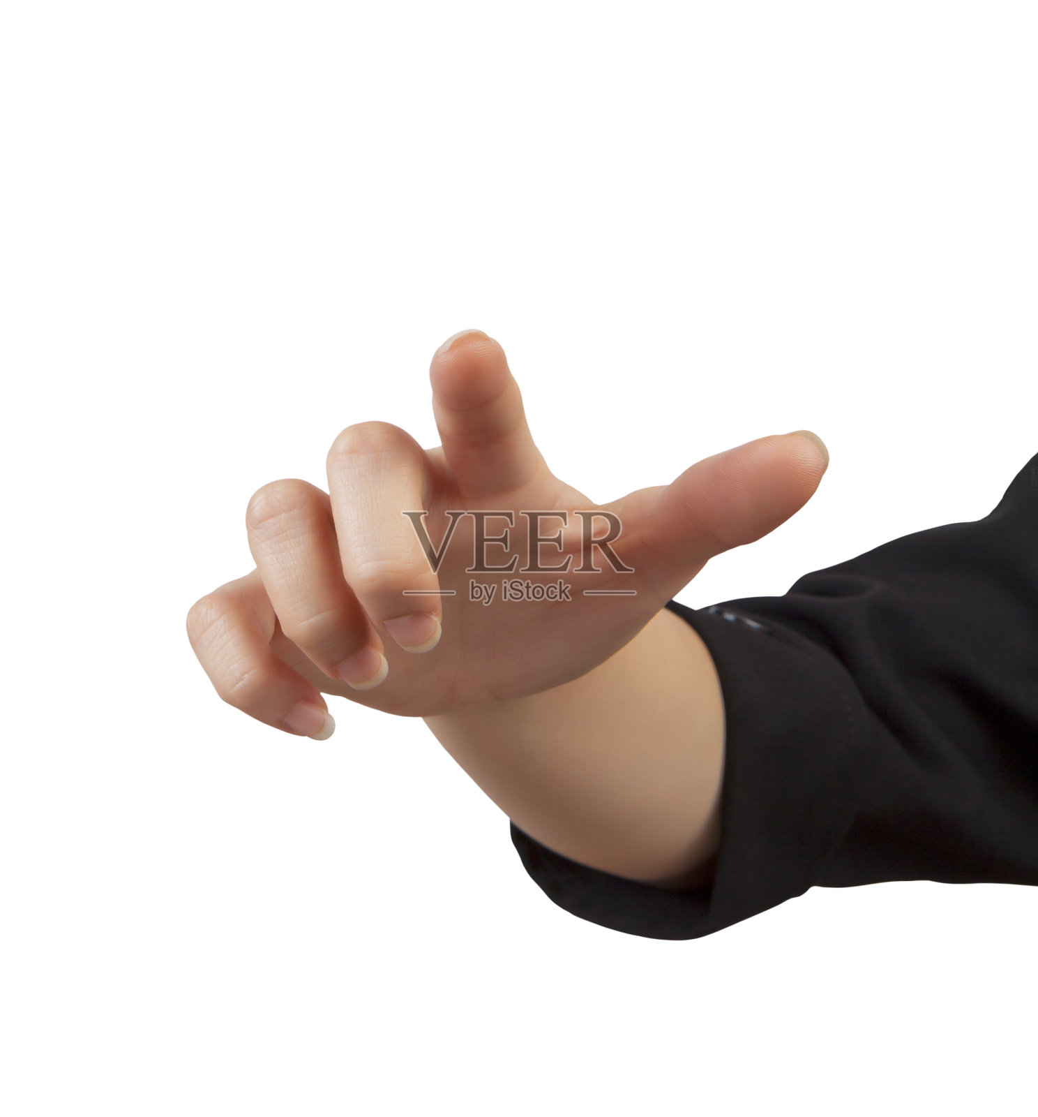 女人的手孤立在白色背景上照片摄影图片