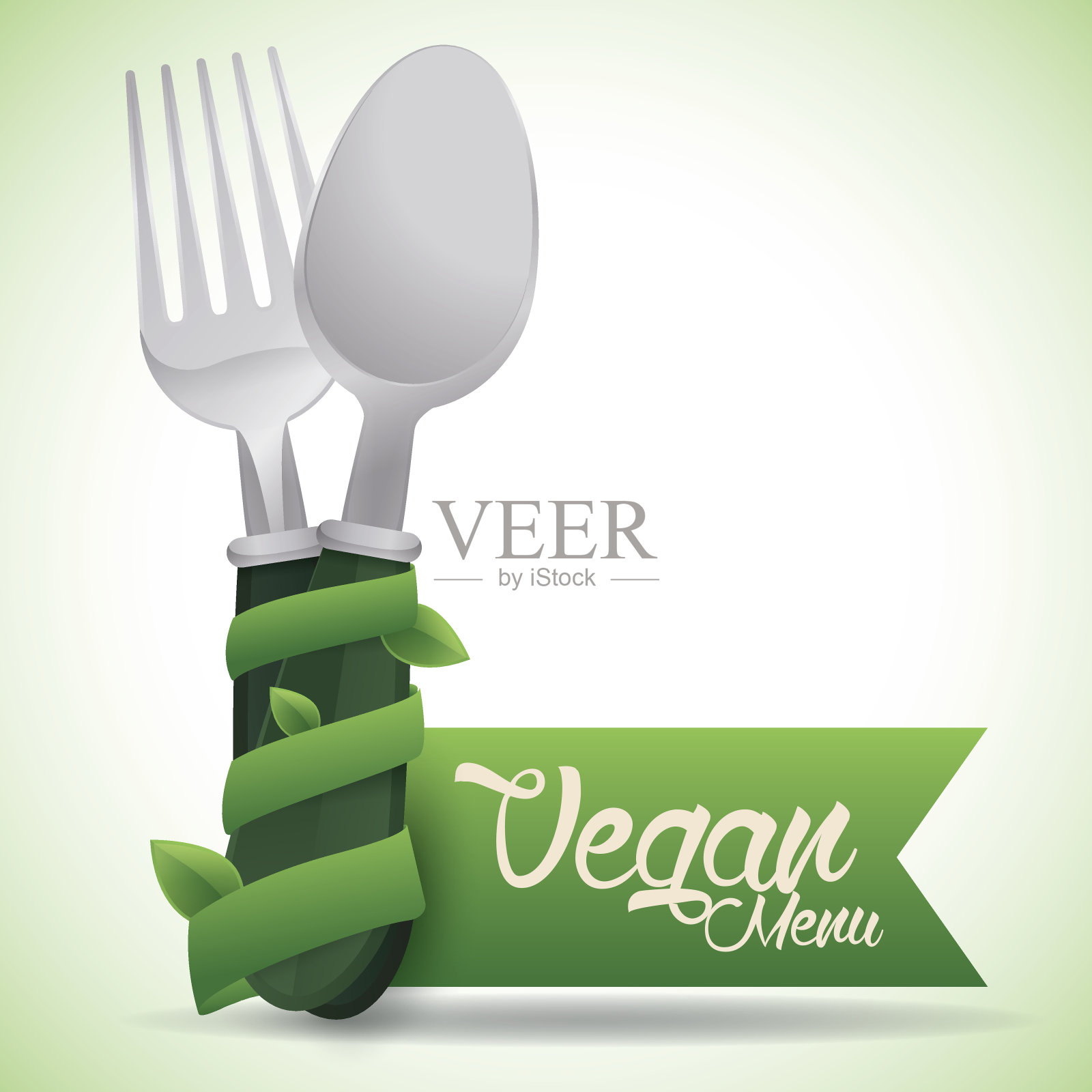 素食的设计。插画图片素材