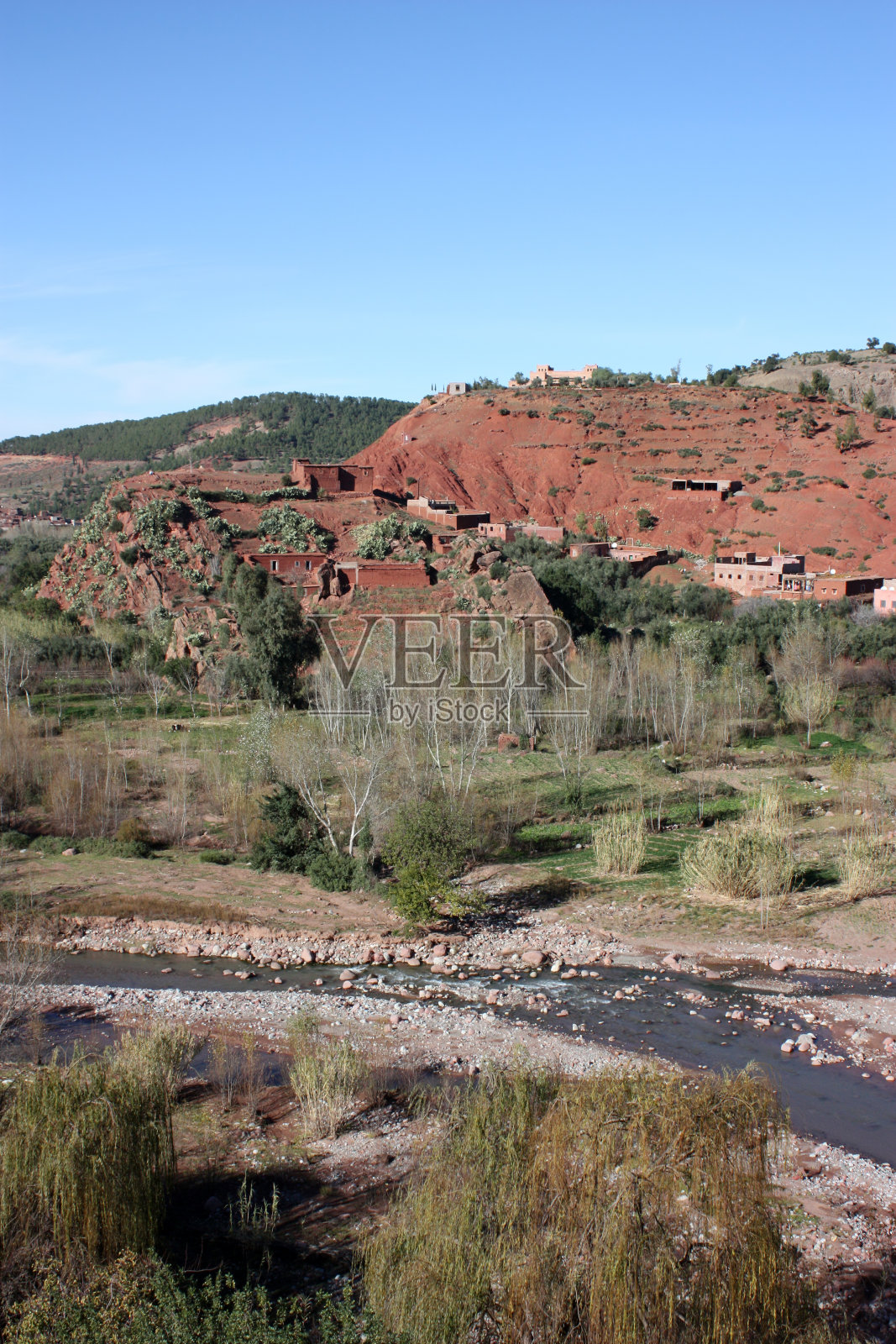 摩洛哥柏柏尔村,照片摄影图片