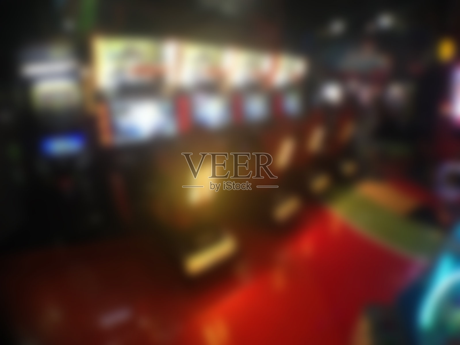 游戏街机的模糊图片照片摄影图片