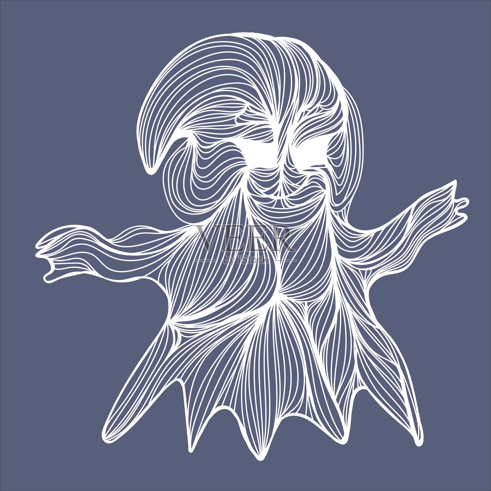 鬼插画图片素材