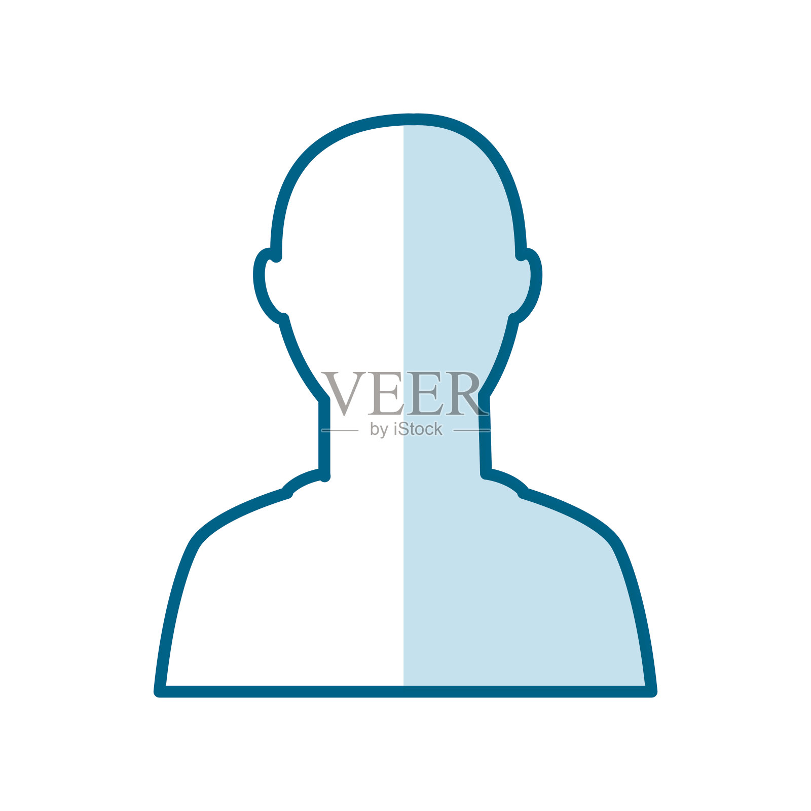 接触剪影孤立图标设计元素图片