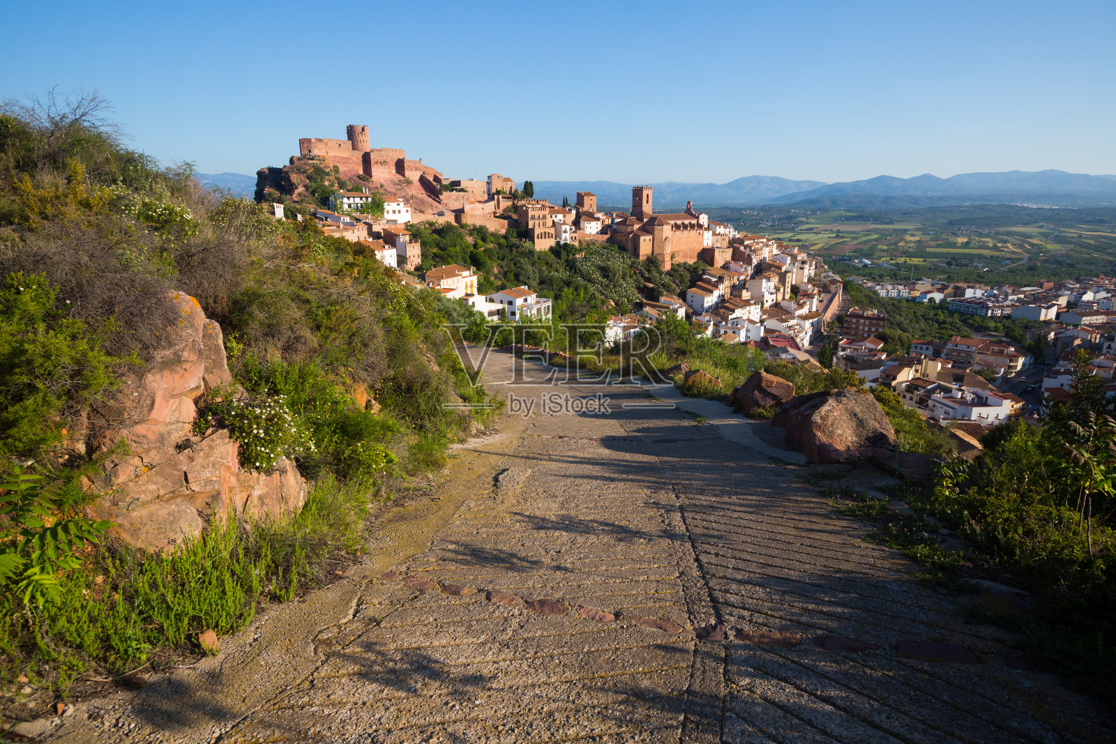 Villafames的夏日景色照片摄影图片