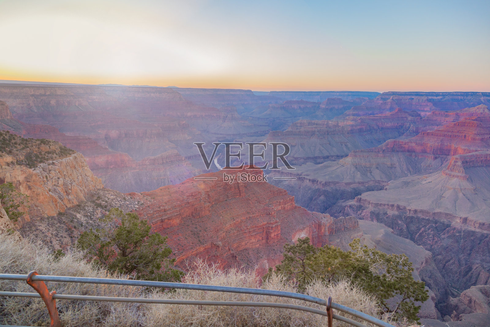 霍皮点附近的大峡谷令人惊叹的全景照片摄影图片