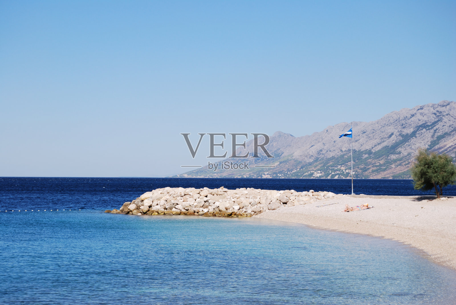 克罗地亚海滩照片摄影图片