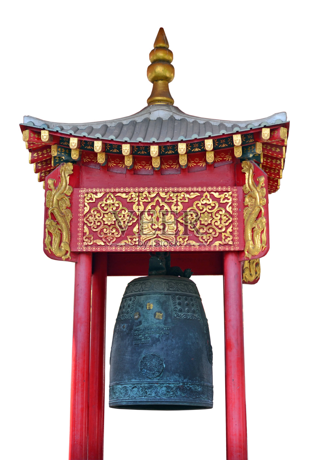 泰国佛教寺庙里的钟照片摄影图片