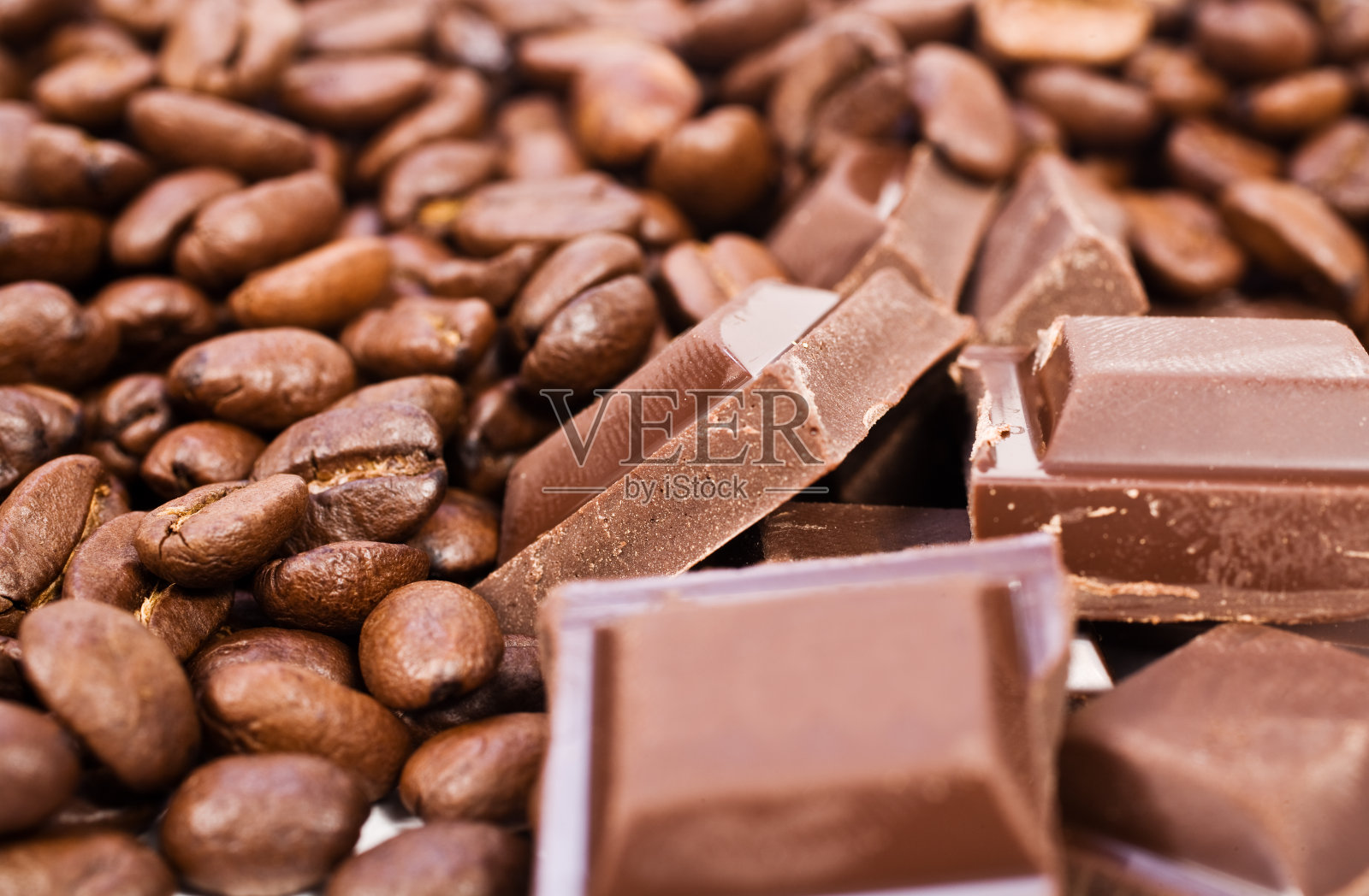 咖啡和巧克力照片摄影图片