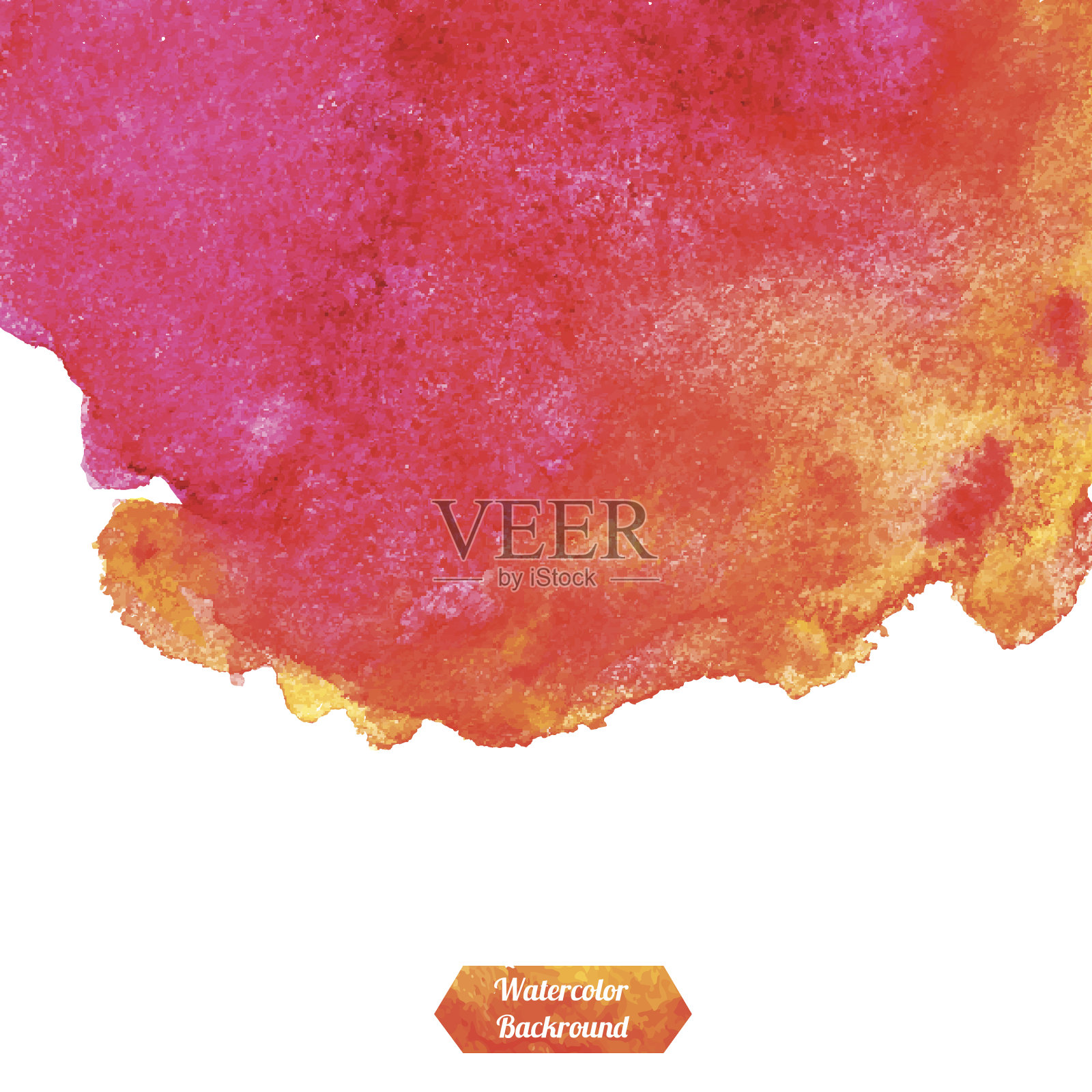 水彩粉色抽象背景。插画图片素材