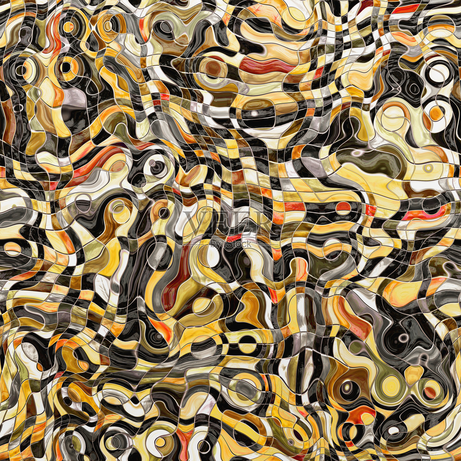 抽象艺术马赛克插画图片素材