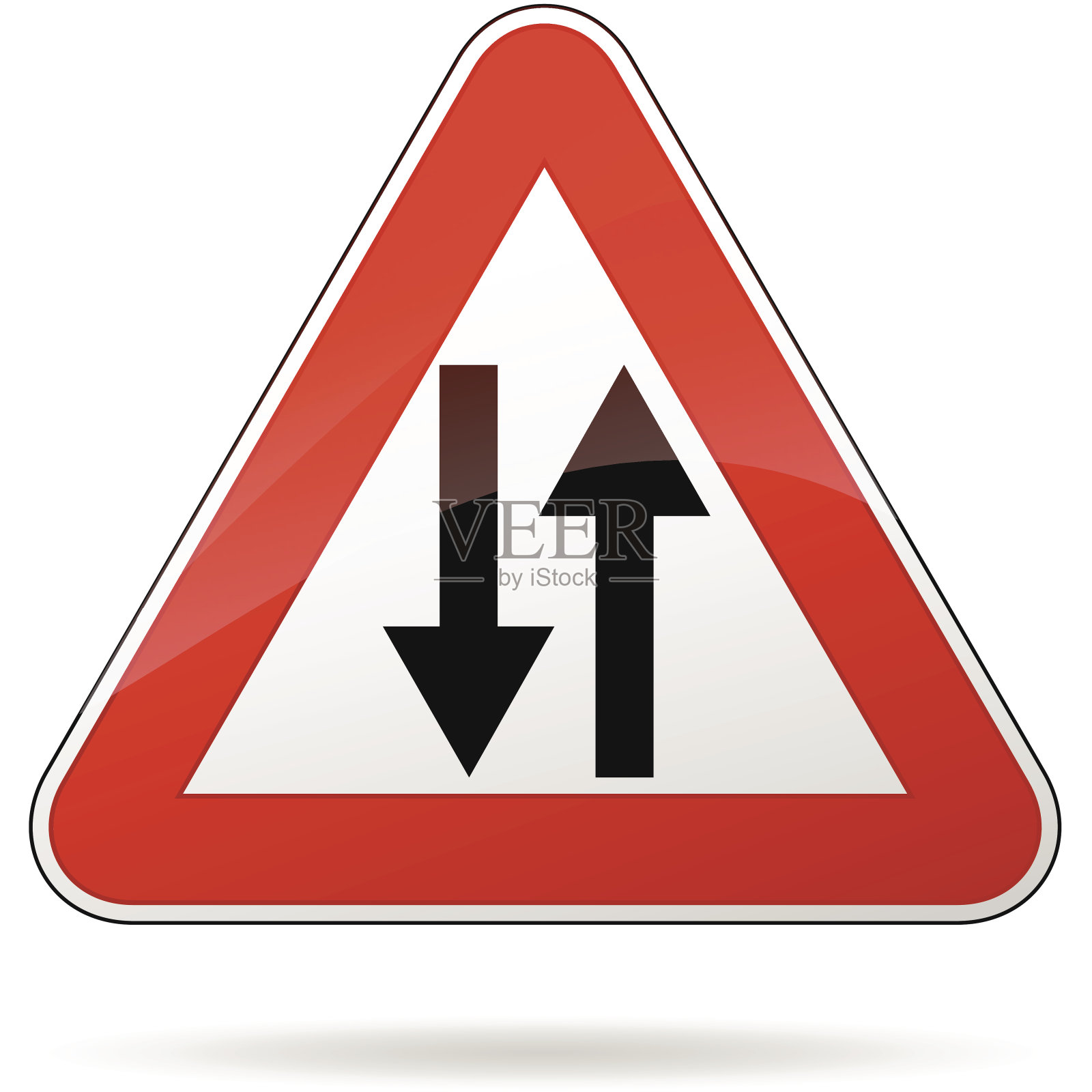 矢量双向标志设计元素图片