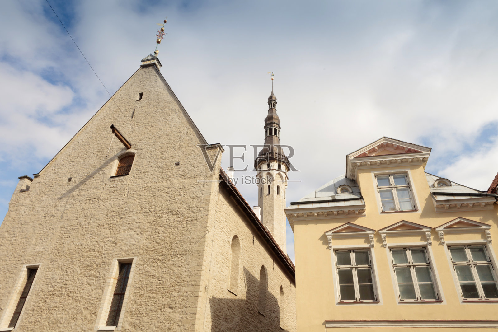 塔林旧市政厅的外部照片摄影图片