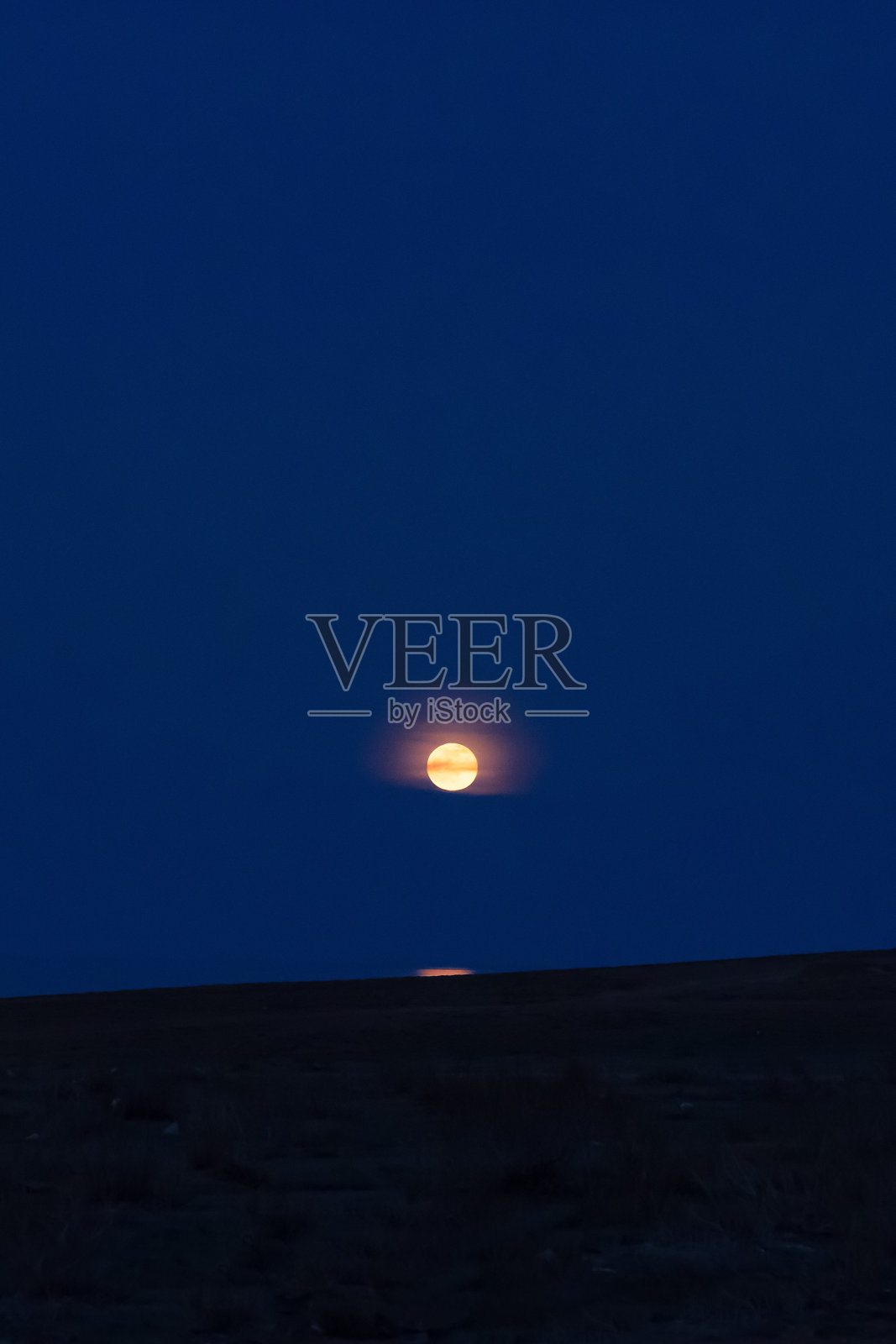 深夜里的满月照片摄影图片