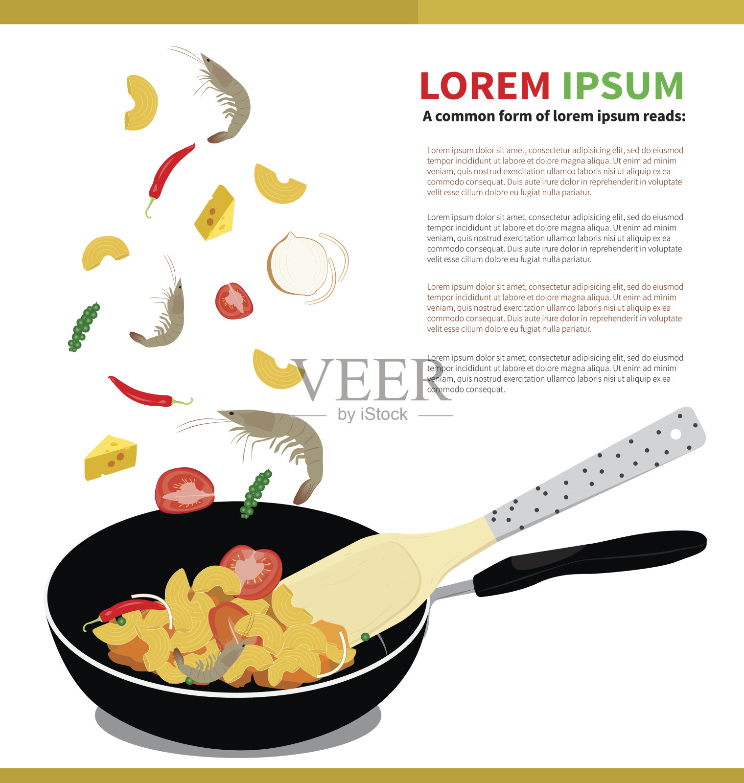 煮通心粉设计模板素材