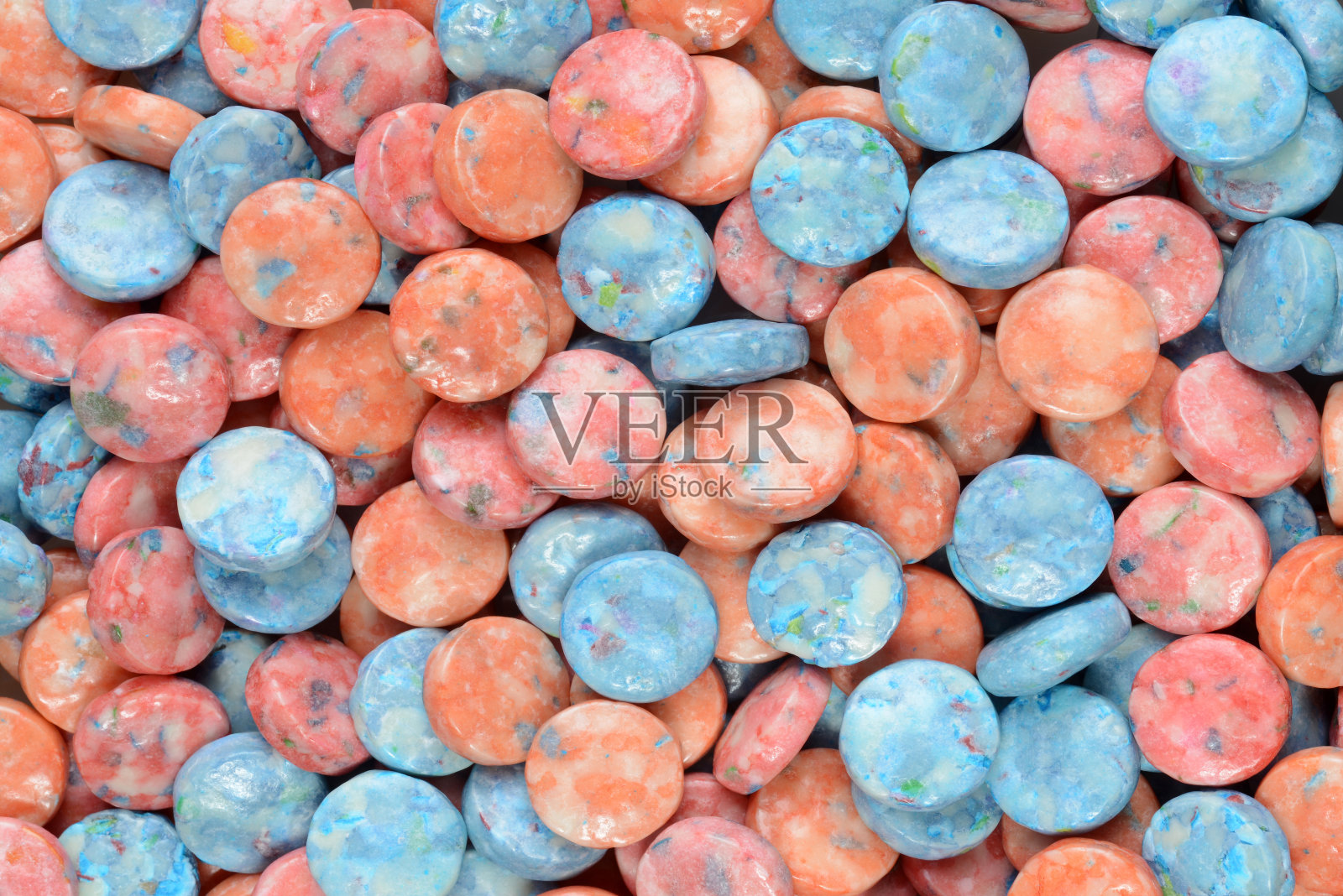 蓝色橙色粉色糖果背景照片摄影图片