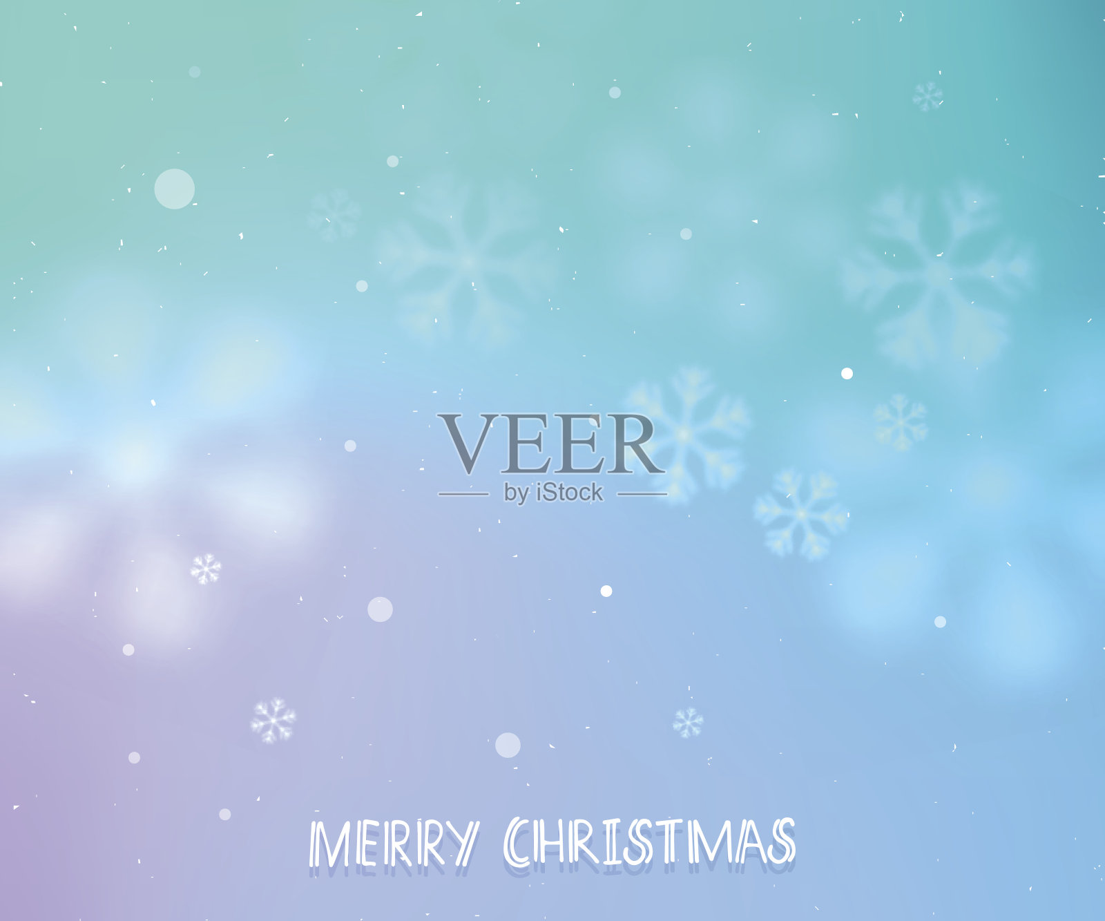 丁香和绿松石冬季水平背景插画图片素材