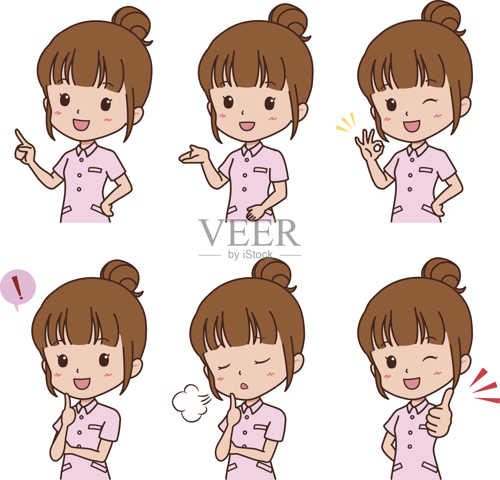 快乐的孩子们插画图片素材