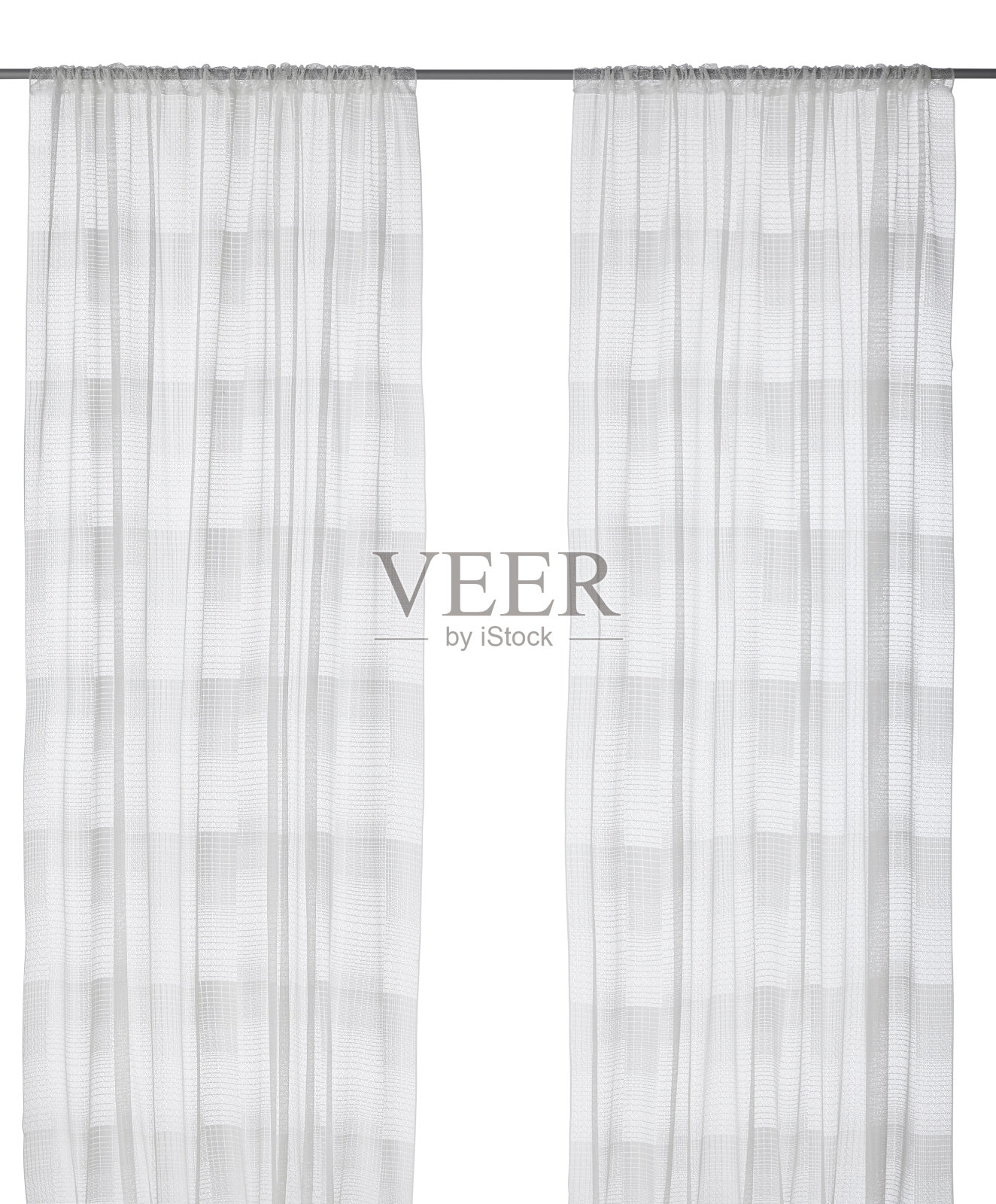 白色花纹窗帘照片摄影图片