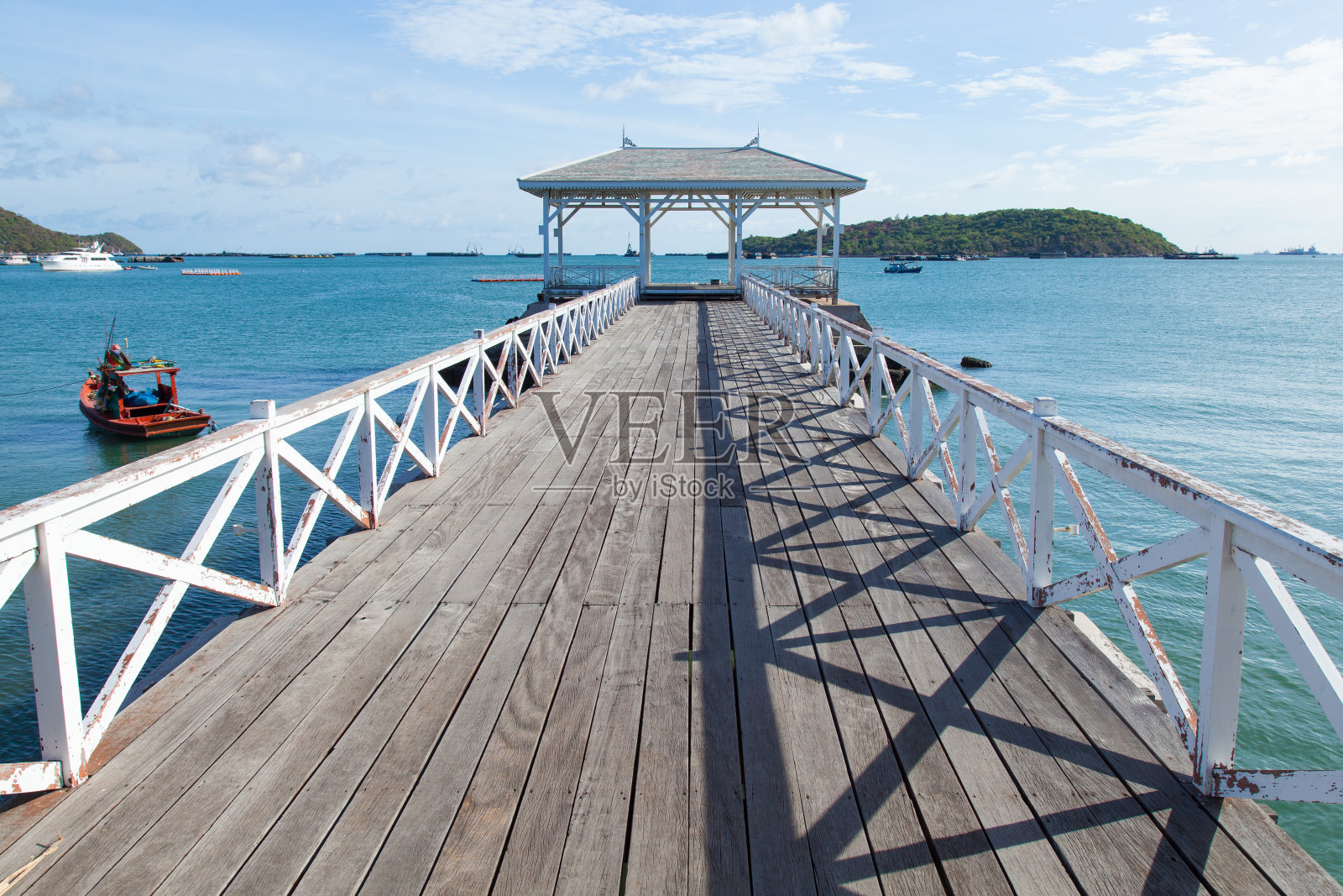 木头桥照片摄影图片