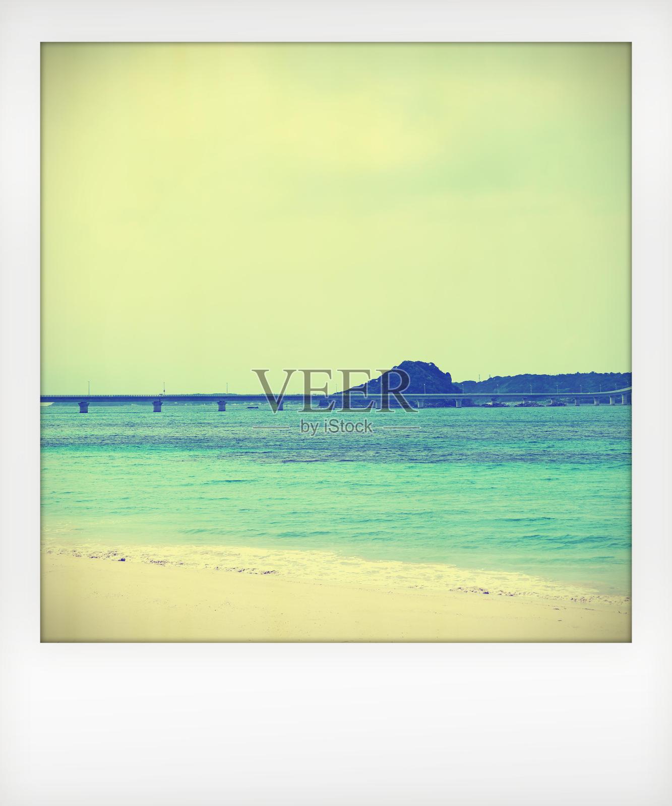 桥与海/复古照片图片照片摄影图片