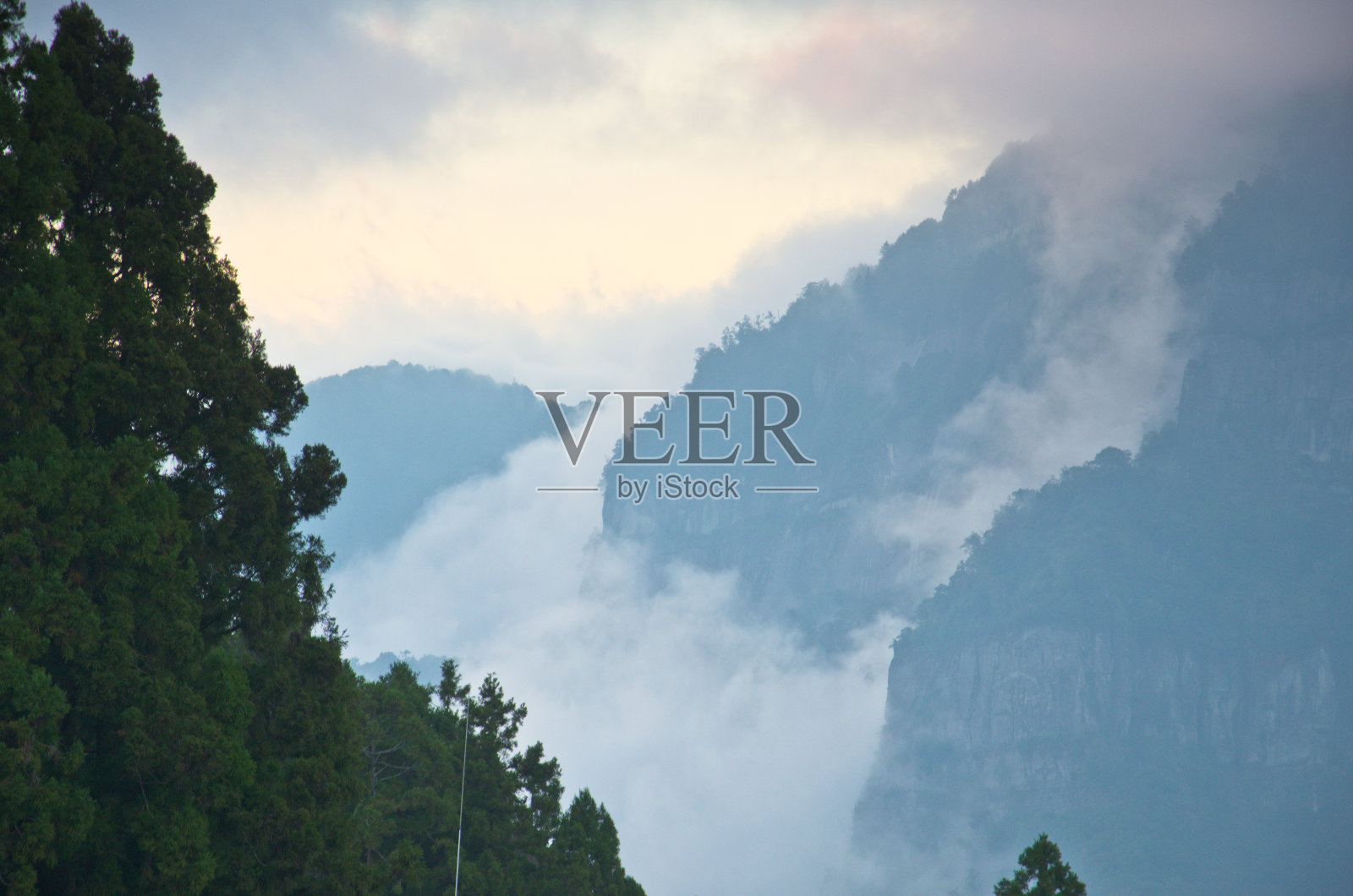 中国台湾阿里山日落照片摄影图片