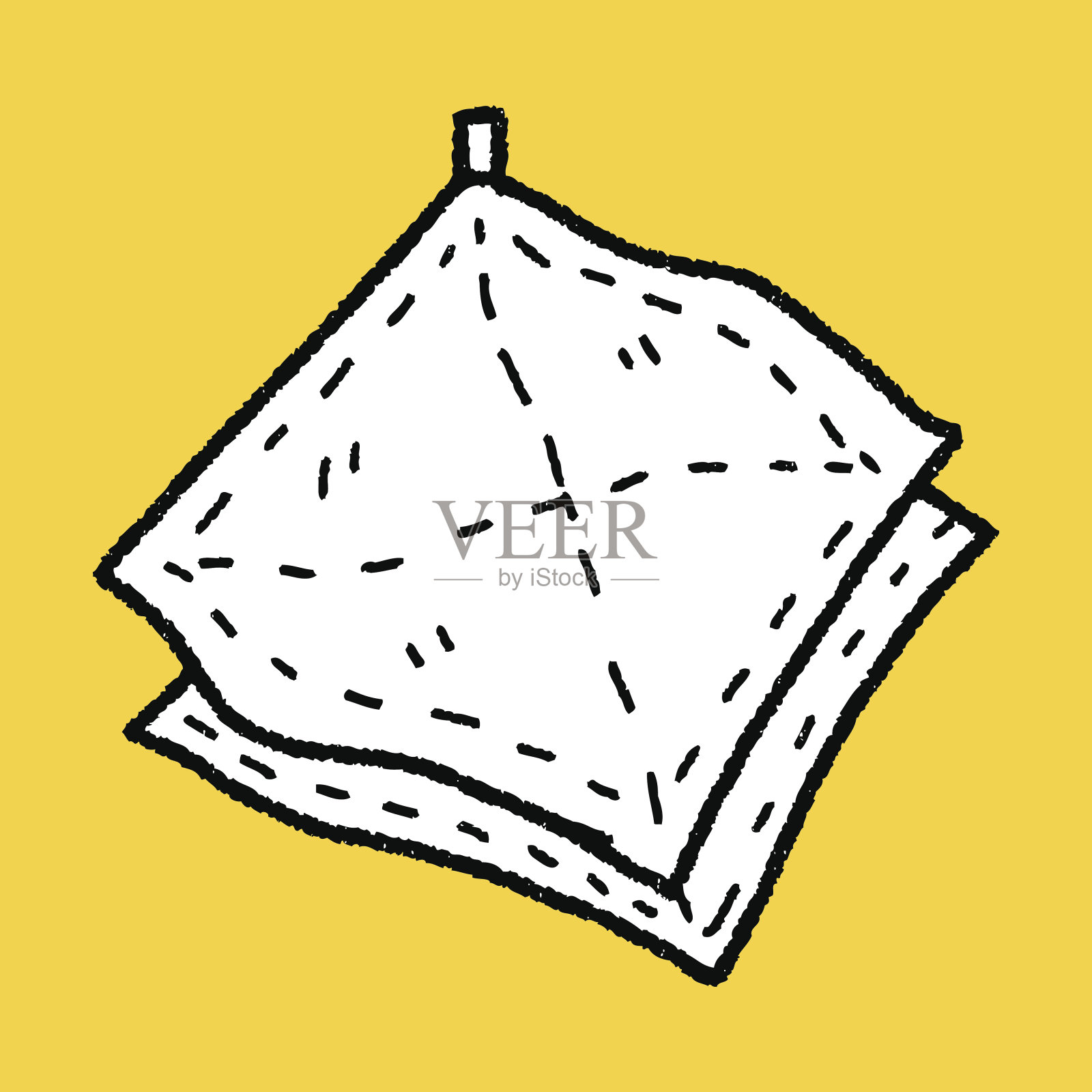 破布涂鸦插画图片素材