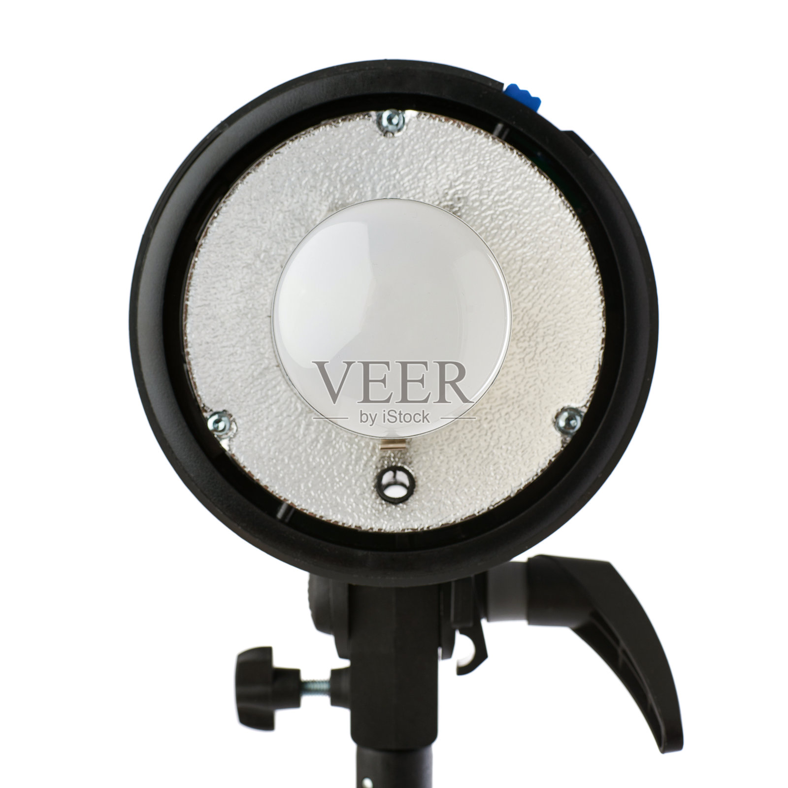 工作室闪光灯在一个孤立的白色背景上照片摄影图片