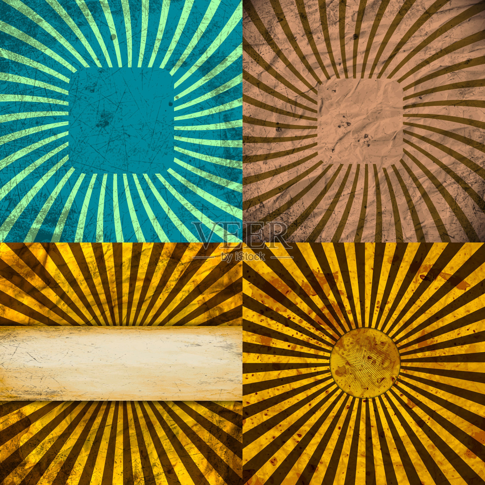 设置复古彩色射线背景。照片摄影图片