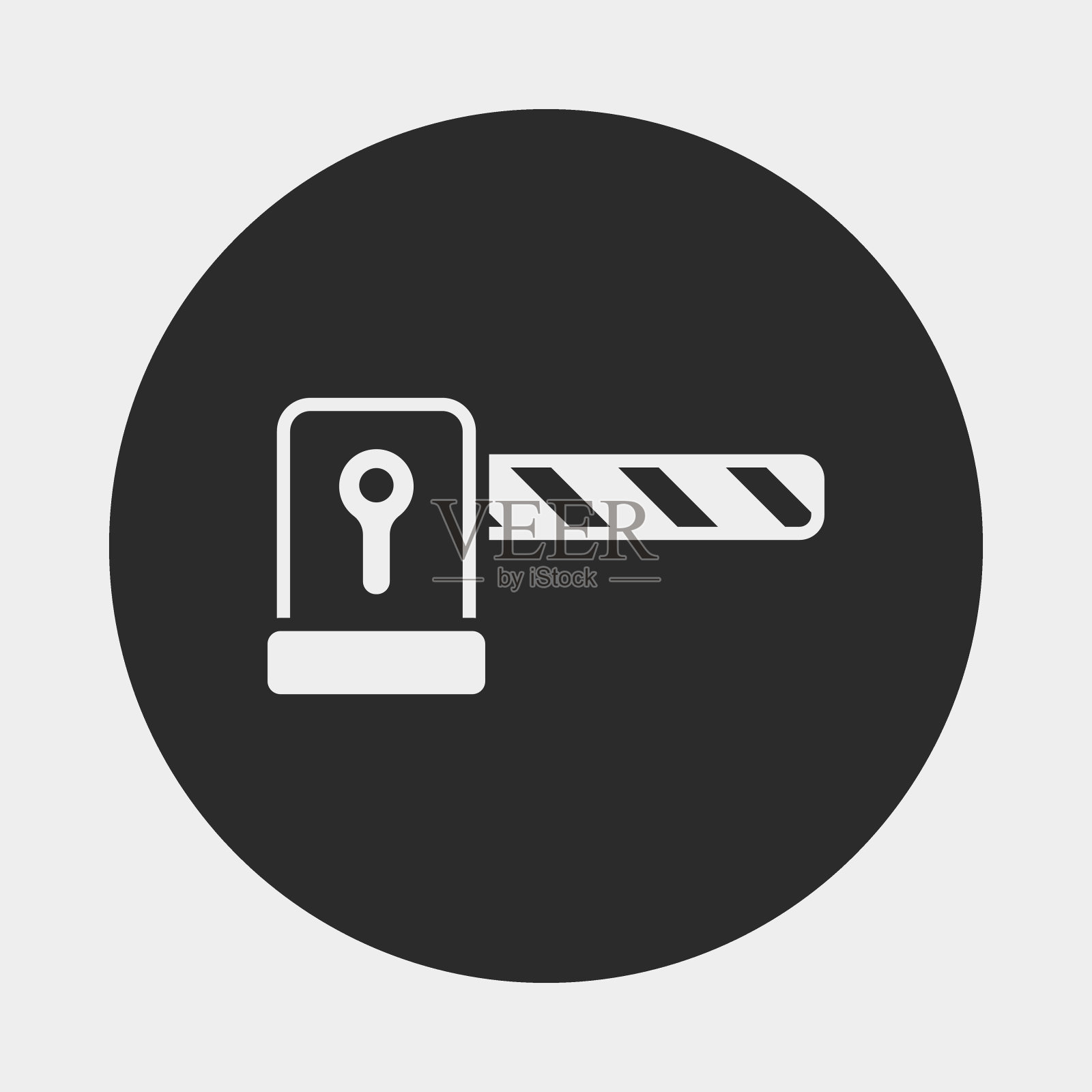 路障图标插画图片素材