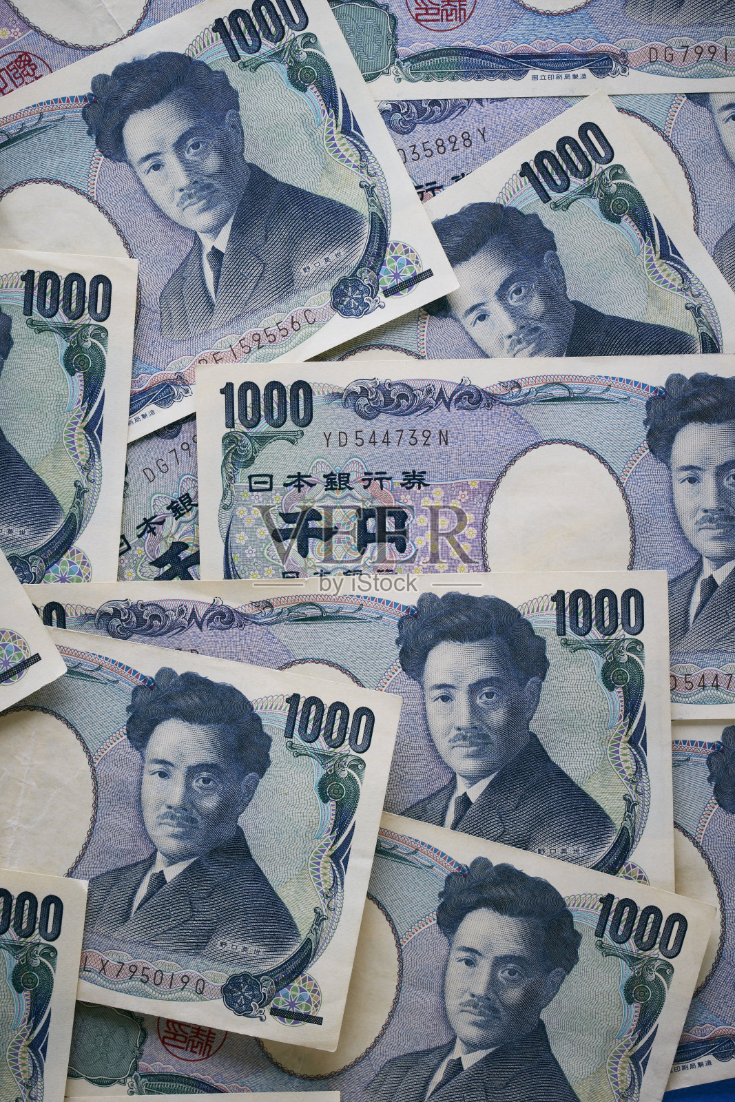 日元的账单照片摄影图片