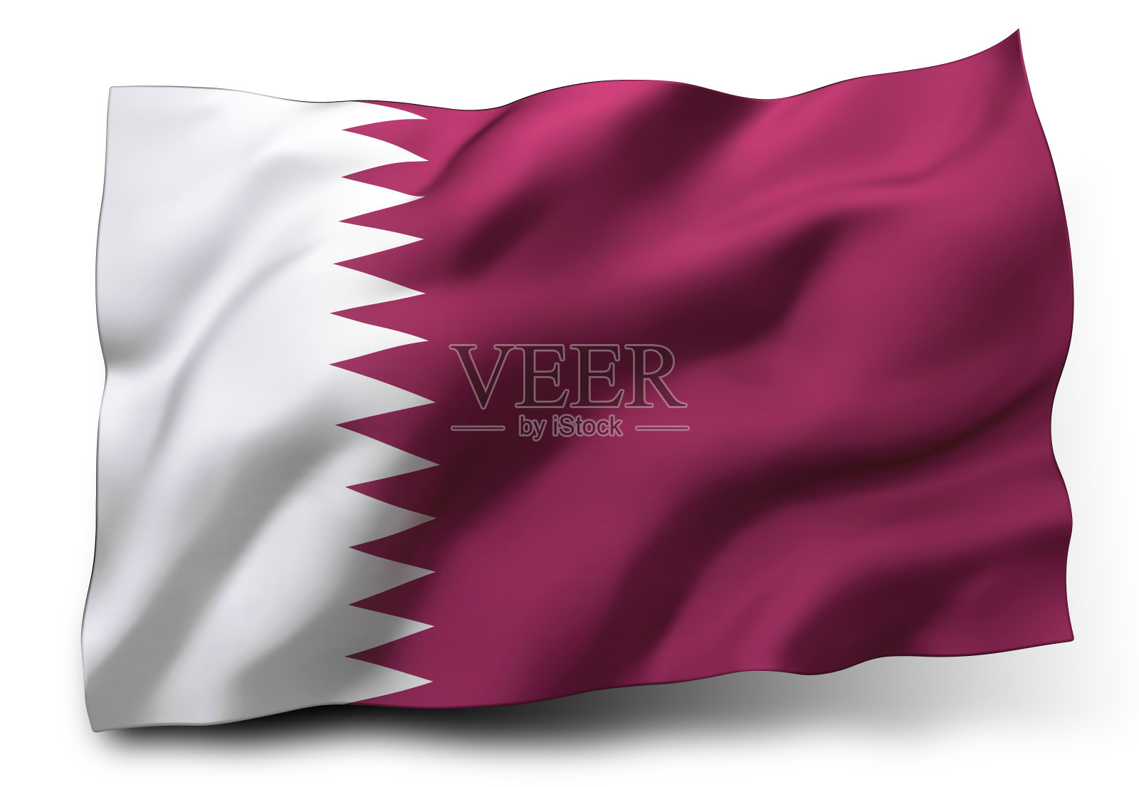 卡塔尔国旗照片摄影图片