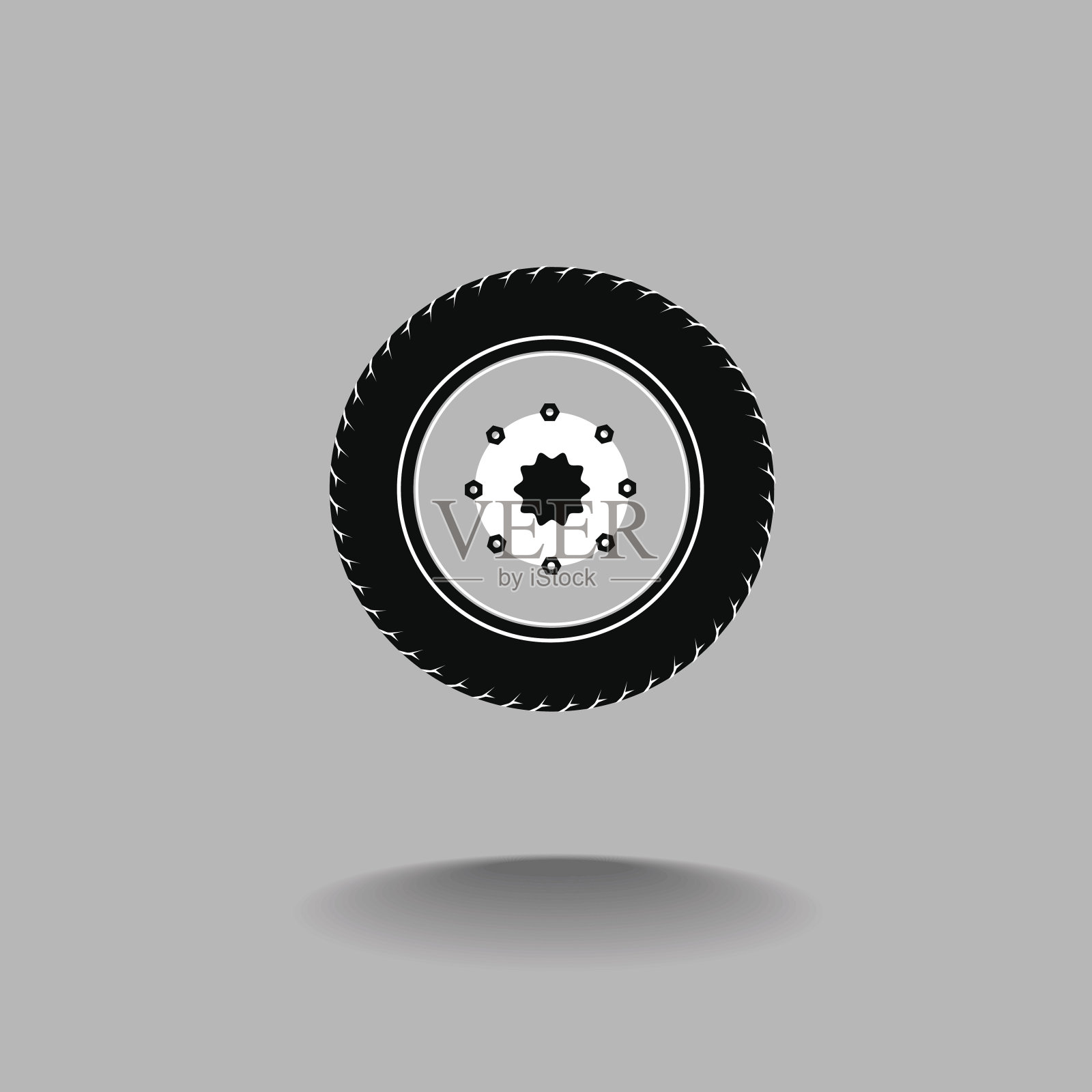 轮胎和车轮设计元素图片