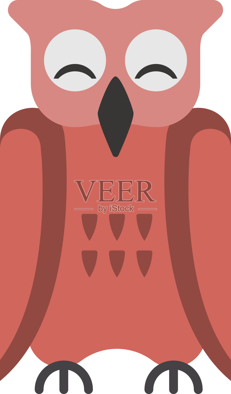 卡通猫头鹰向量设计元素图片