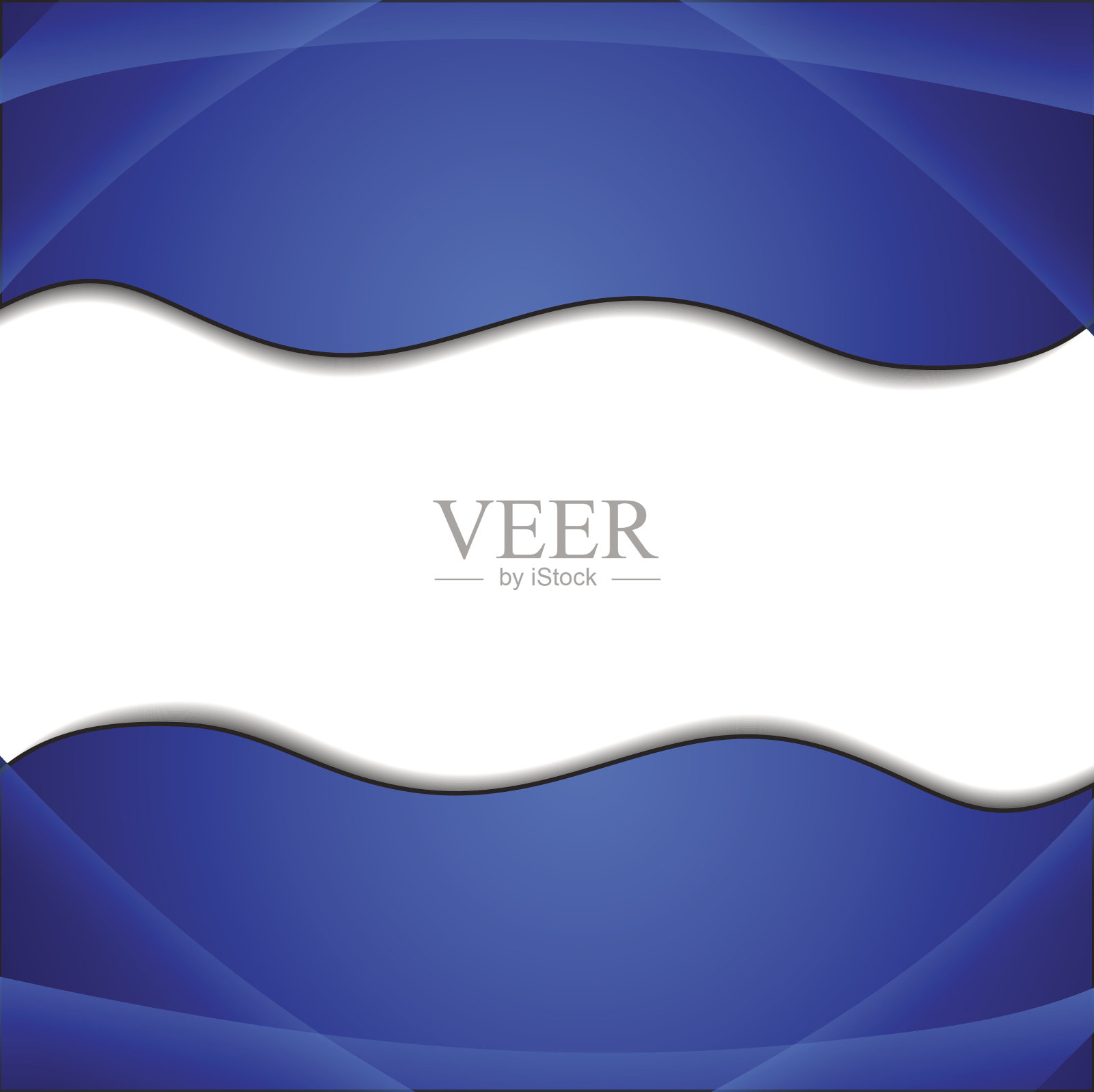 典雅抽象蓝色背景插画图片素材