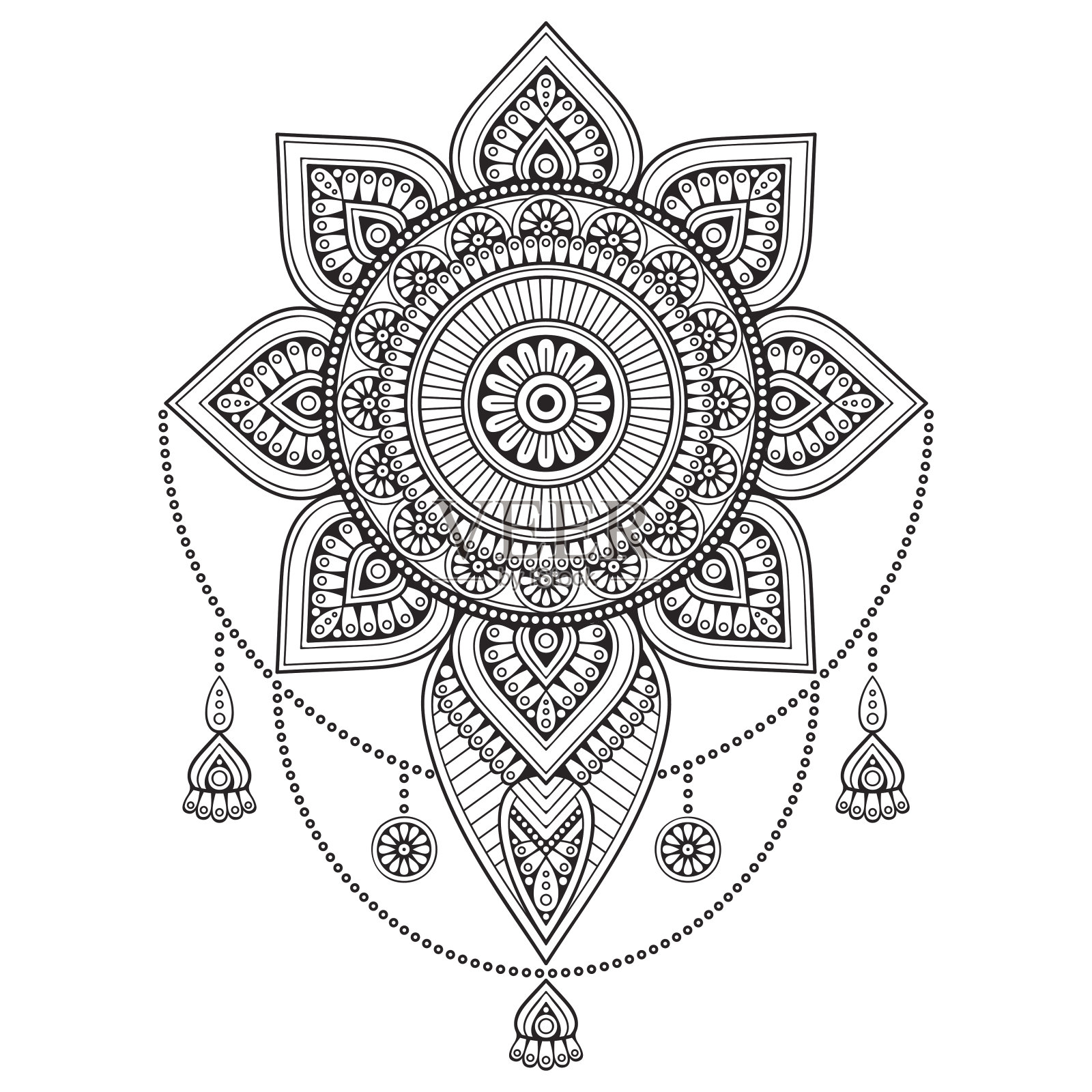 向量曼荼罗插画图片素材