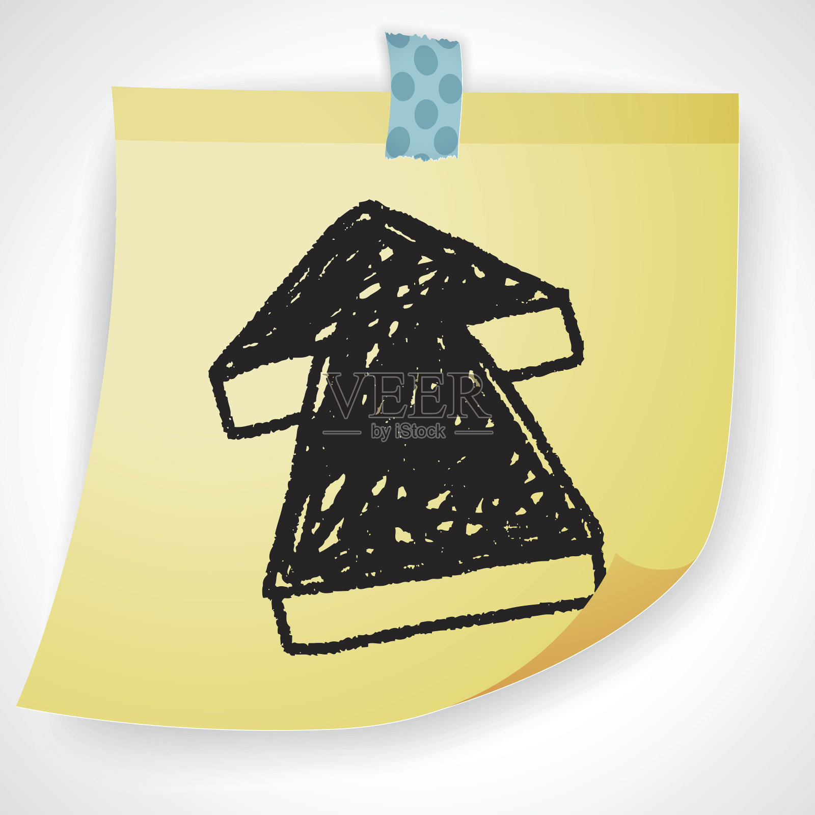 箭头涂鸦插画图片素材