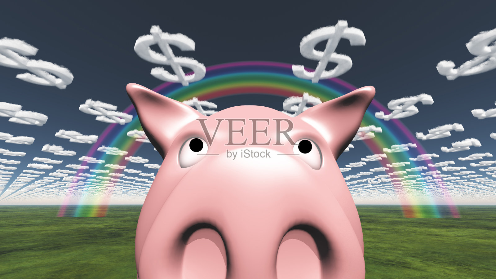 快乐的猪插画图片素材