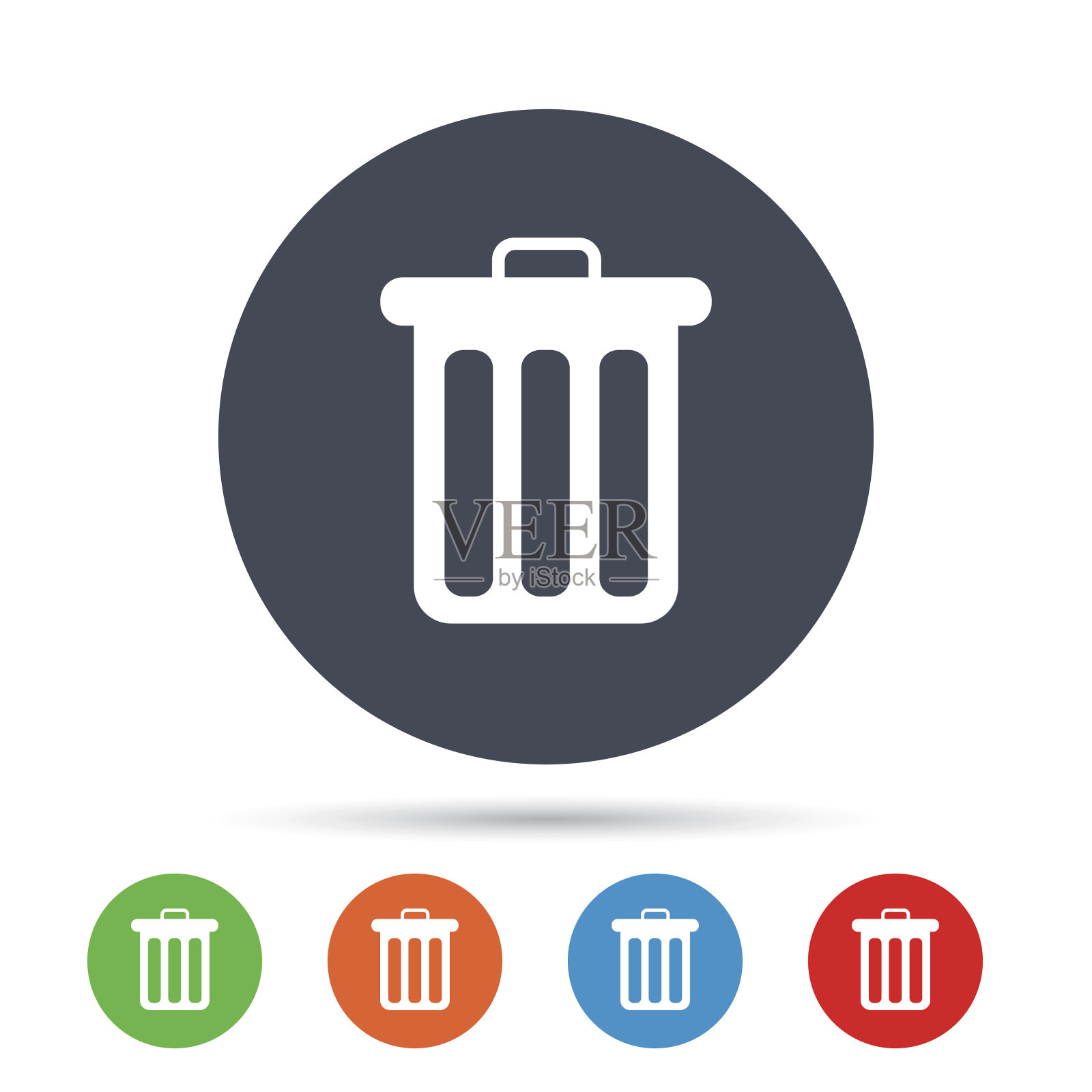 回收站标志图标。本的象征。图标素材