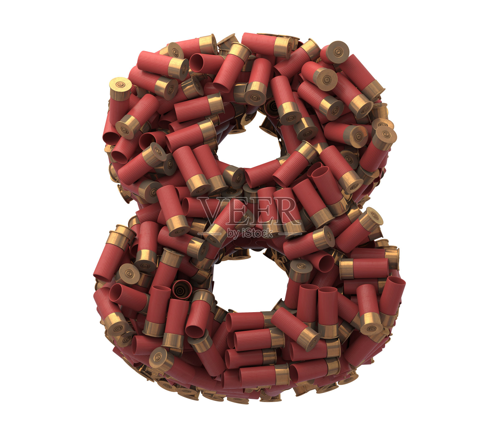 散弹枪弹药字体。照片摄影图片