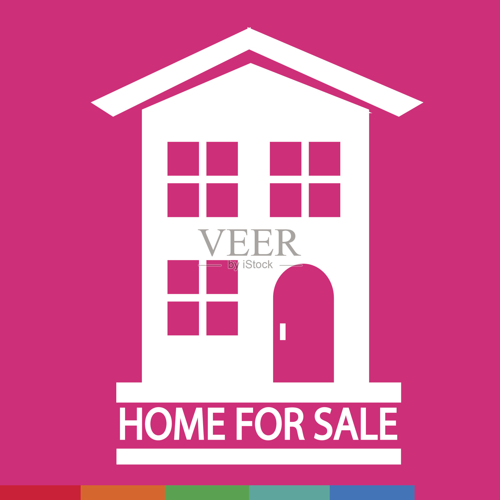 Home For Sale图标插图设计插画图片素材