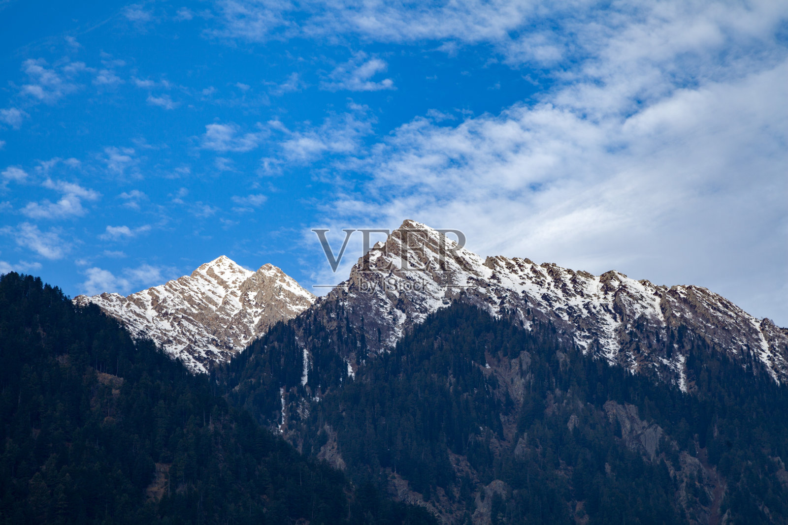 在靠近帕哈根的路上看到的喜马拉雅山脉照片摄影图片