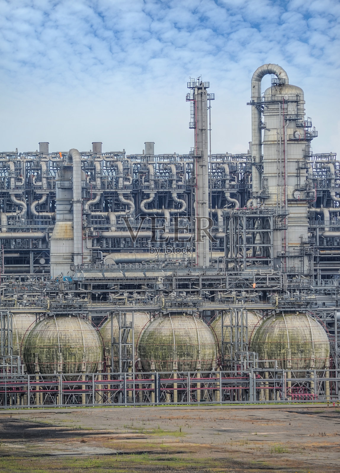 天然气和石油加工厂照片摄影图片