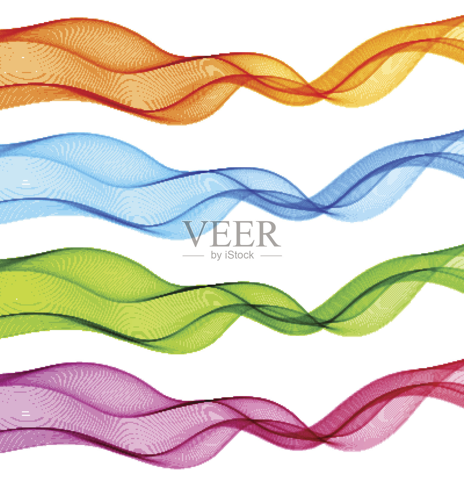 抽象运动波图解插画图片素材