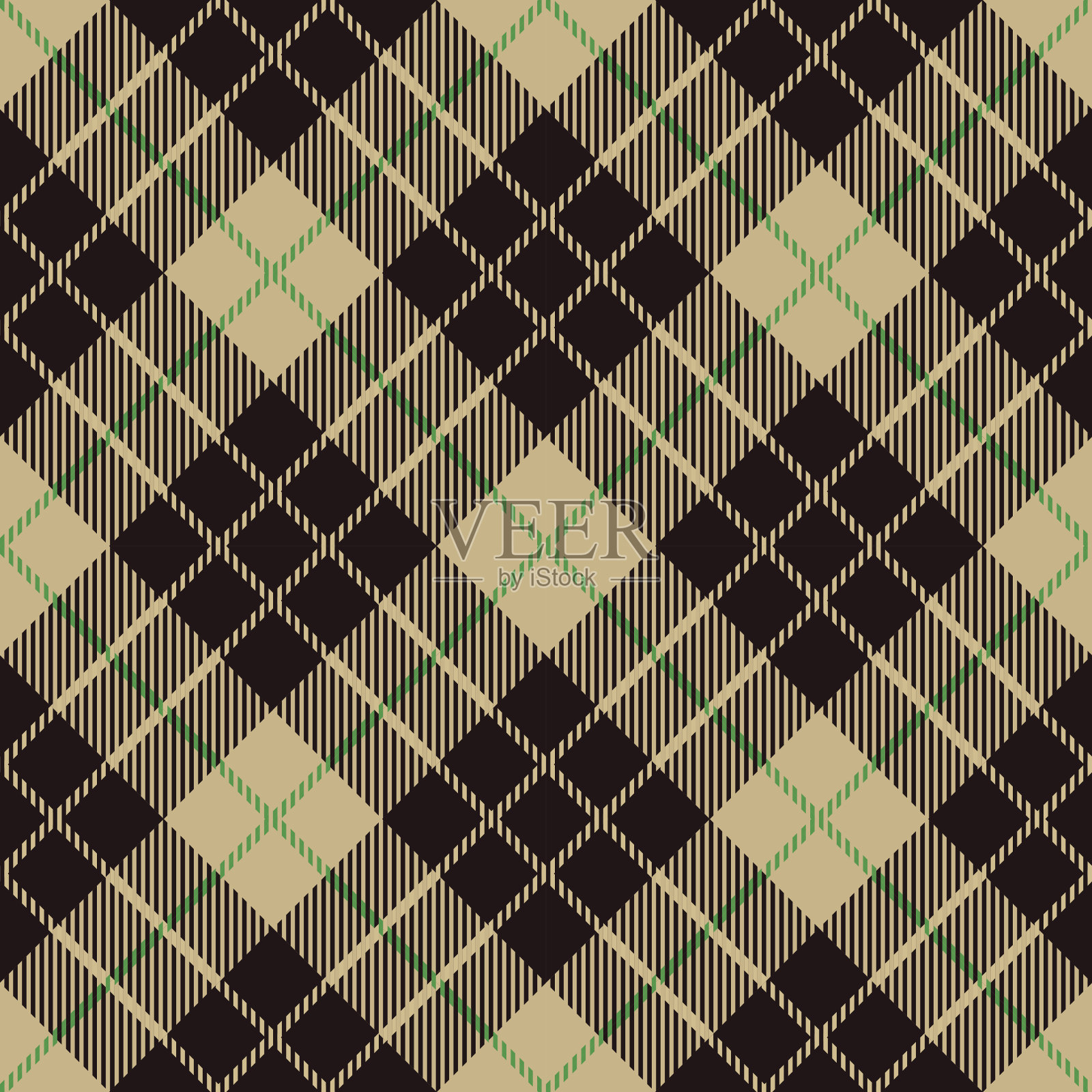 无缝的格子图案插画图片素材